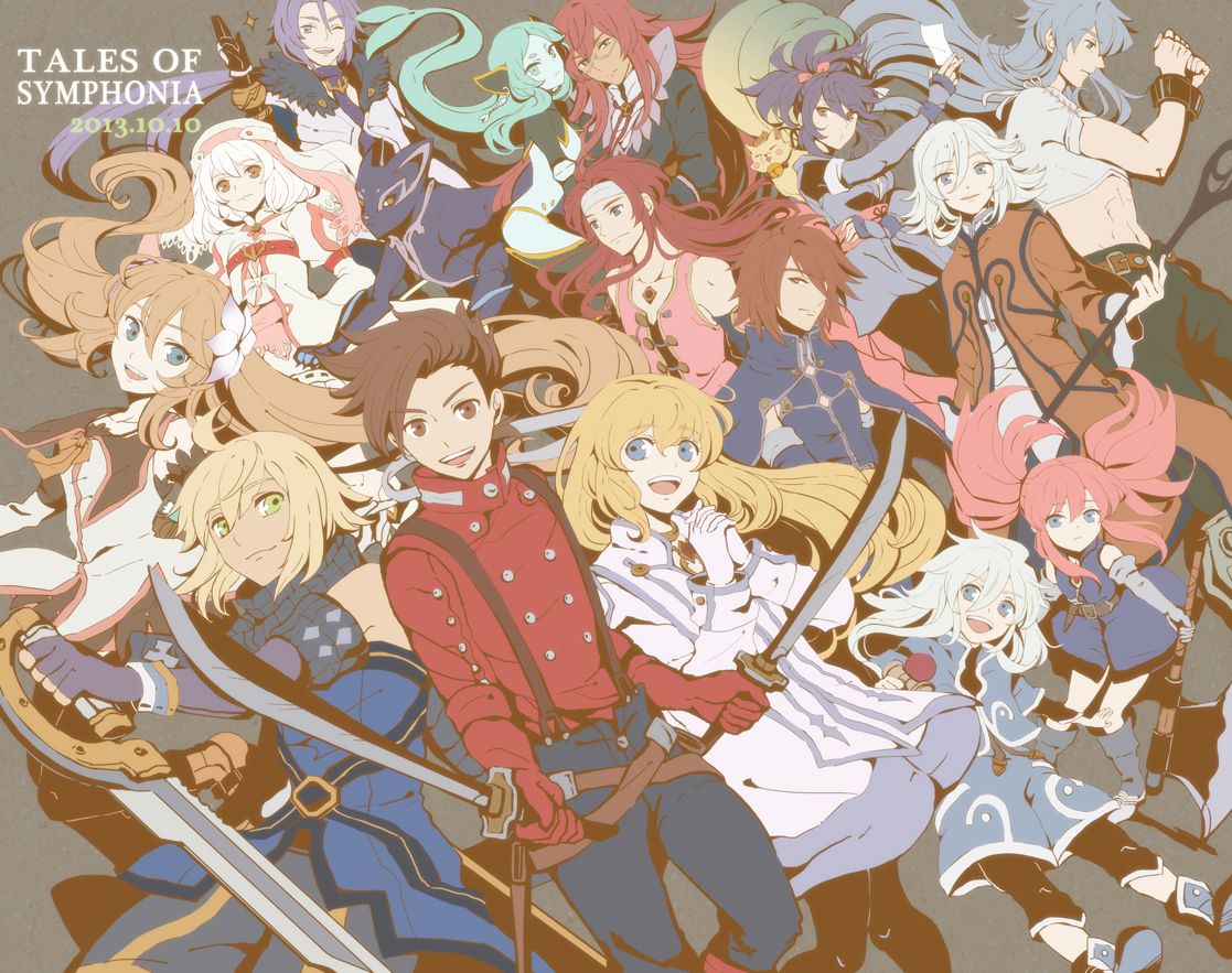 Pixiv Id 3932190, Tales of Symphonia, Genis Sage, Richter Abend, Kratos Aurion, Marta Lualdi. Anime, Tales of vesperia, Tales series