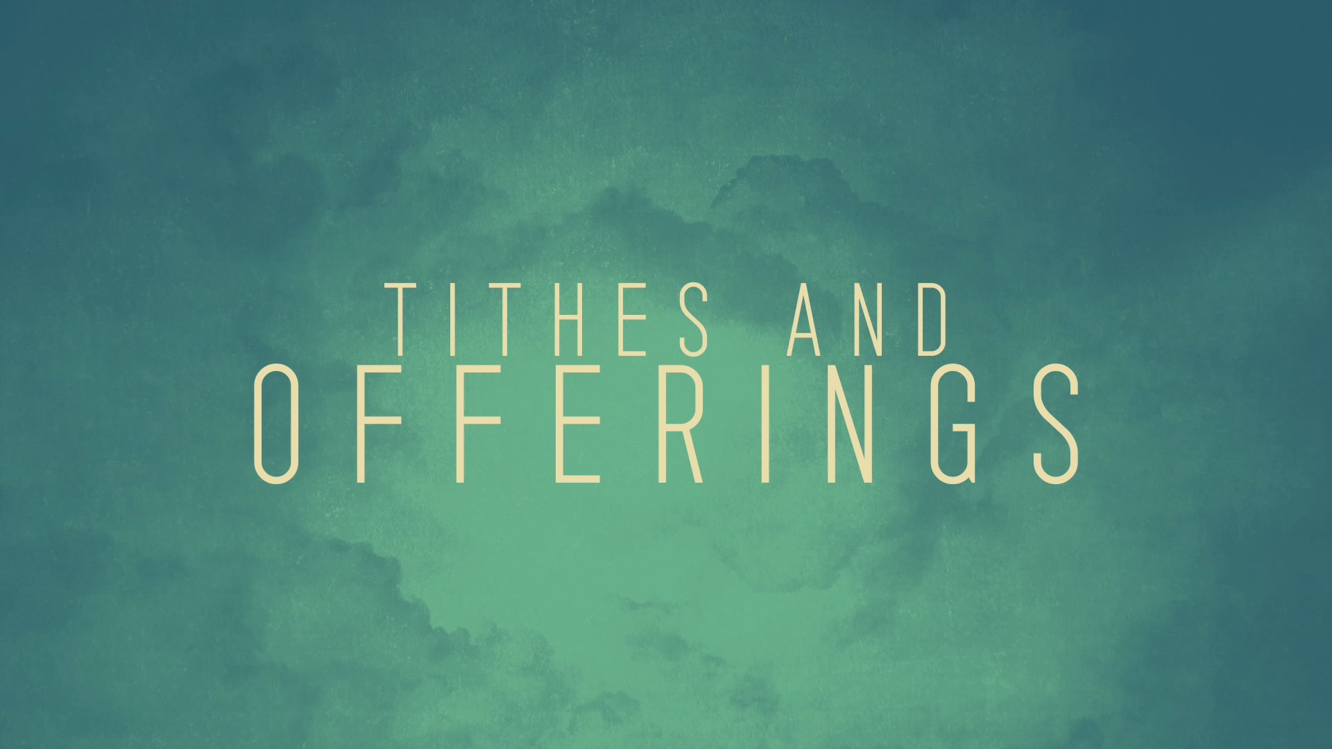 Independence Clouds Tithes Offerings. Motion Video Background