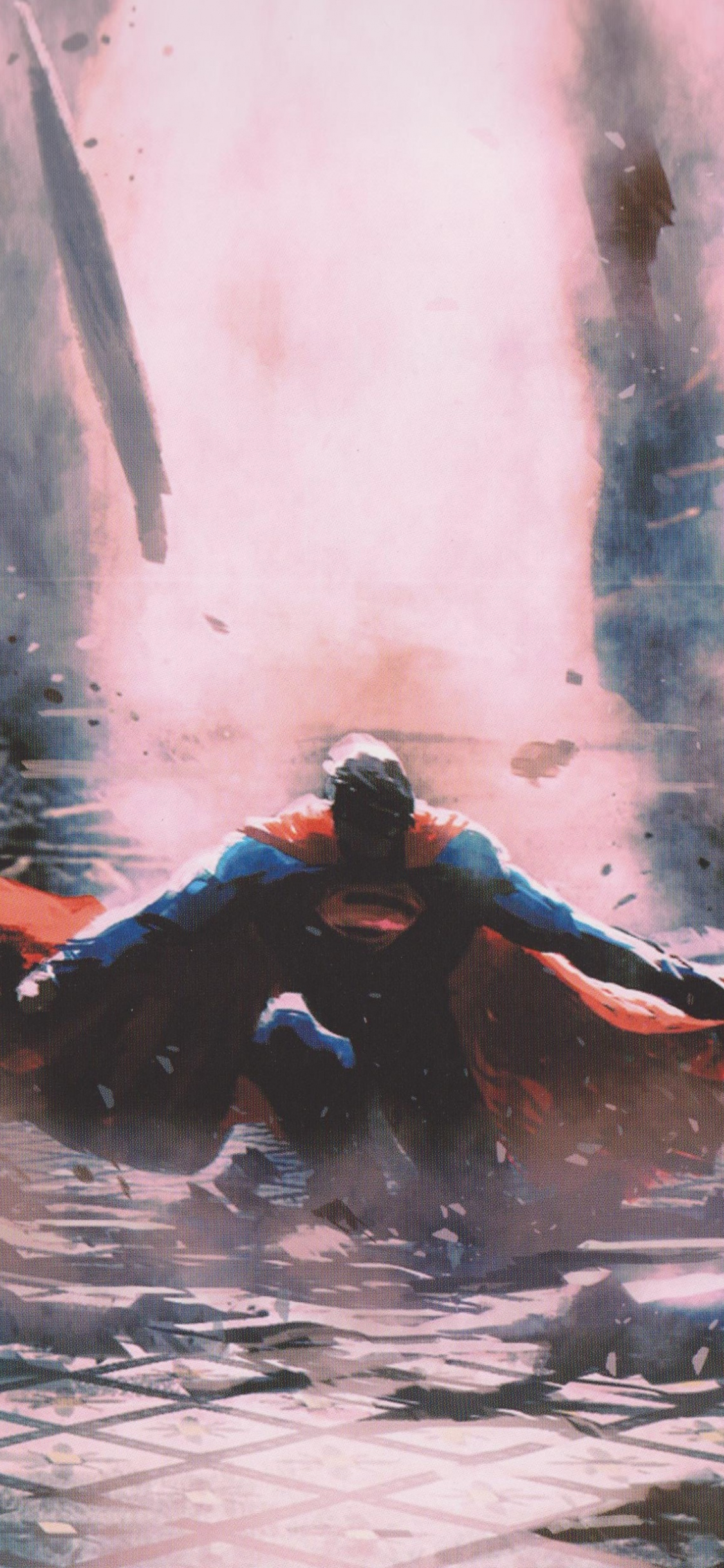Download superman, art, justice league, 2018 1125x2436 wallpaper, iphone x, 1125x2436 HD image, background, 3723