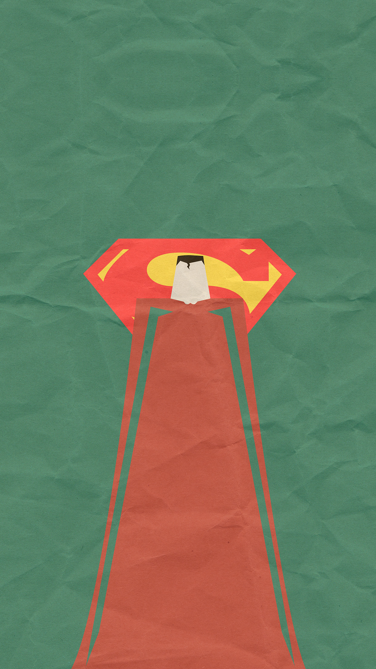 Superman Minimal Art Illustration Art Wallpaper