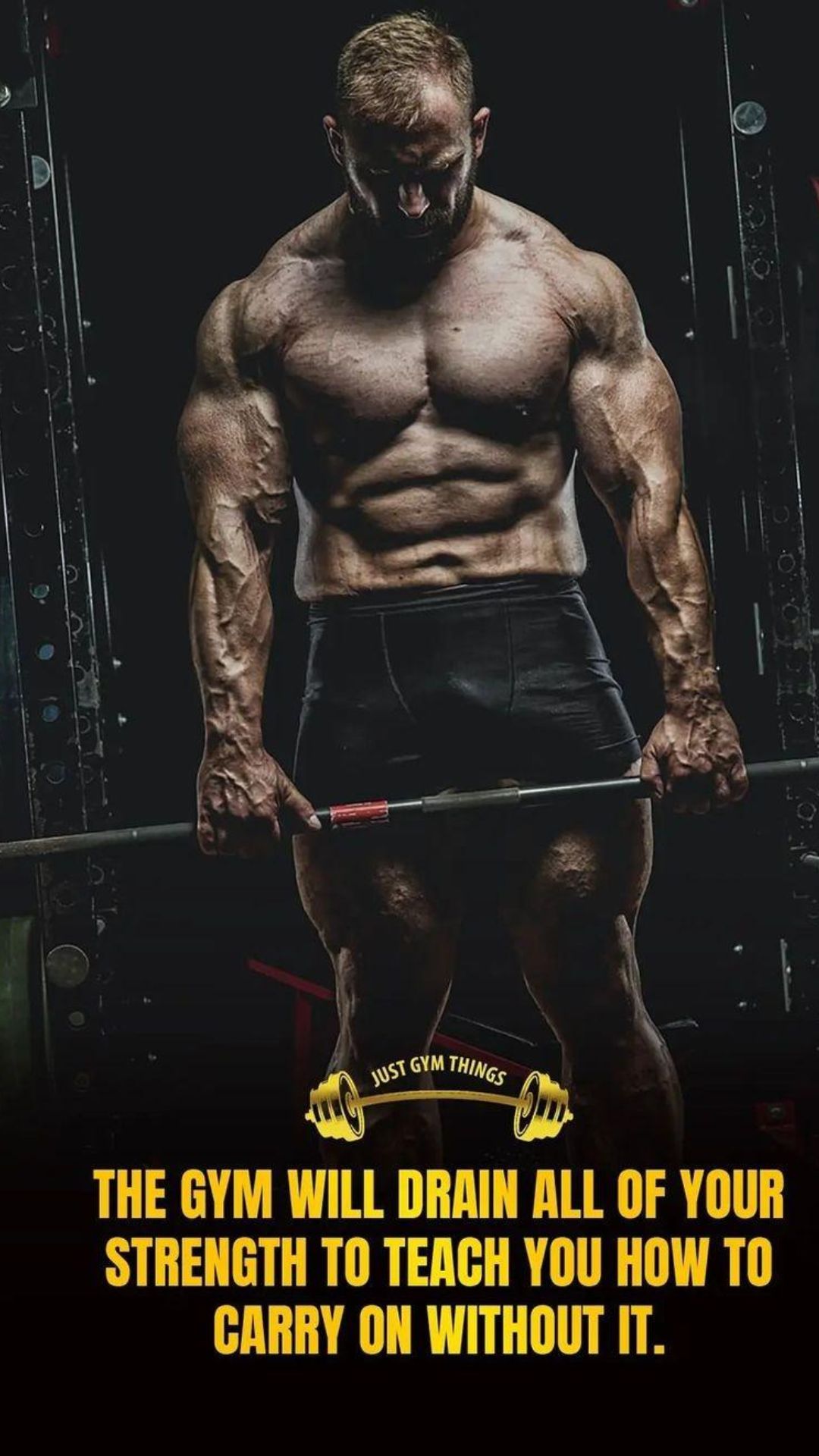 Gym Quotes iPhone Wallpaper