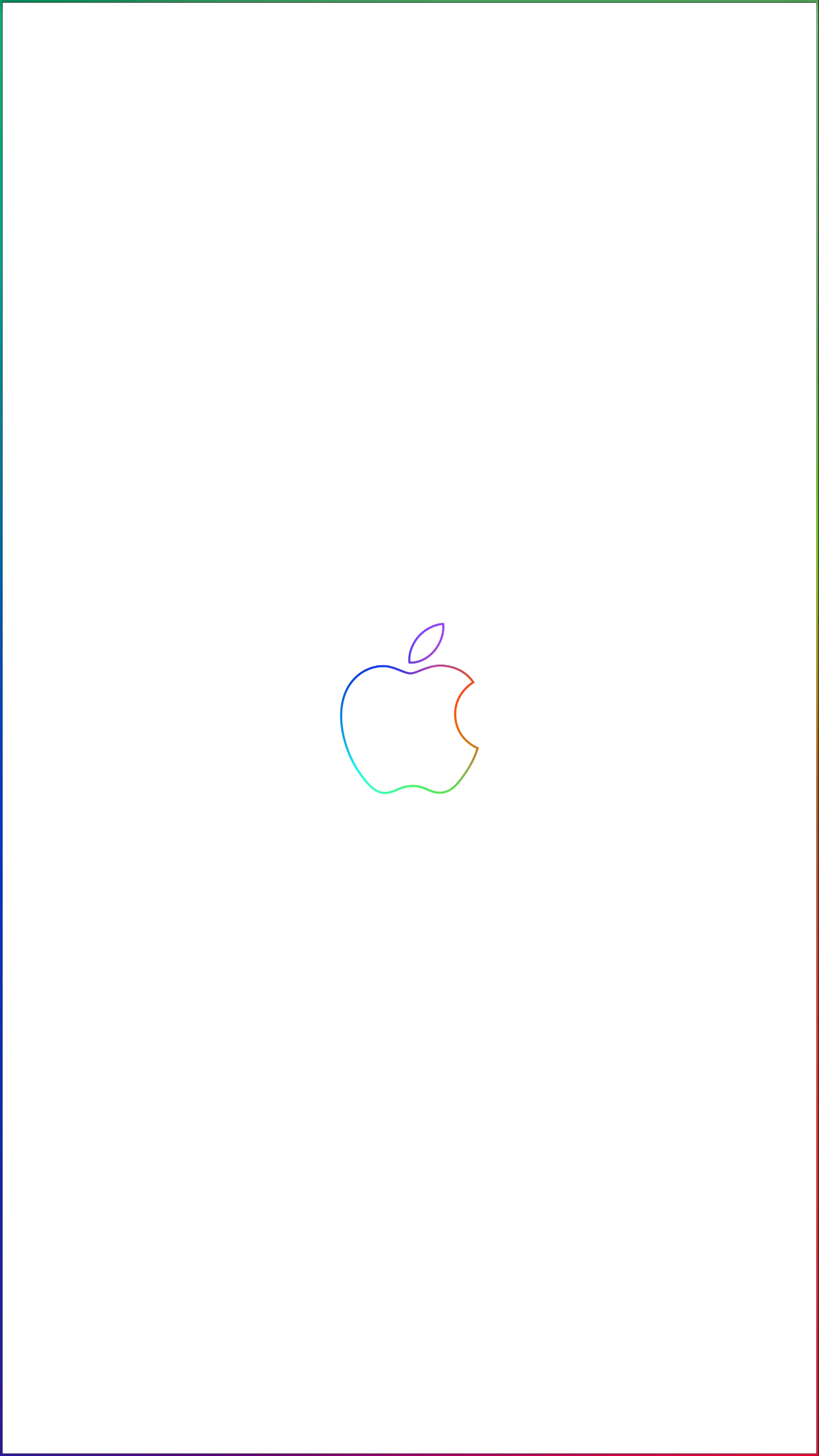 Rainbow border & apple logo iPhone wallpaper Imgur links