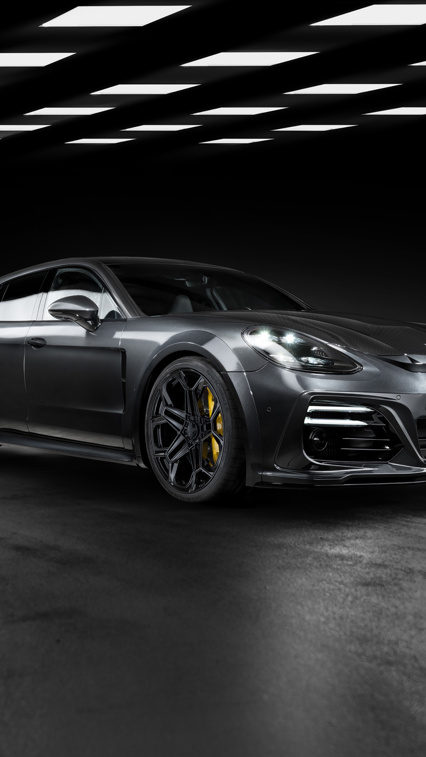 TechArt Porsche Panamera Sport Turismo Grand GT Wallpaper 4K, 2021, Black Dark