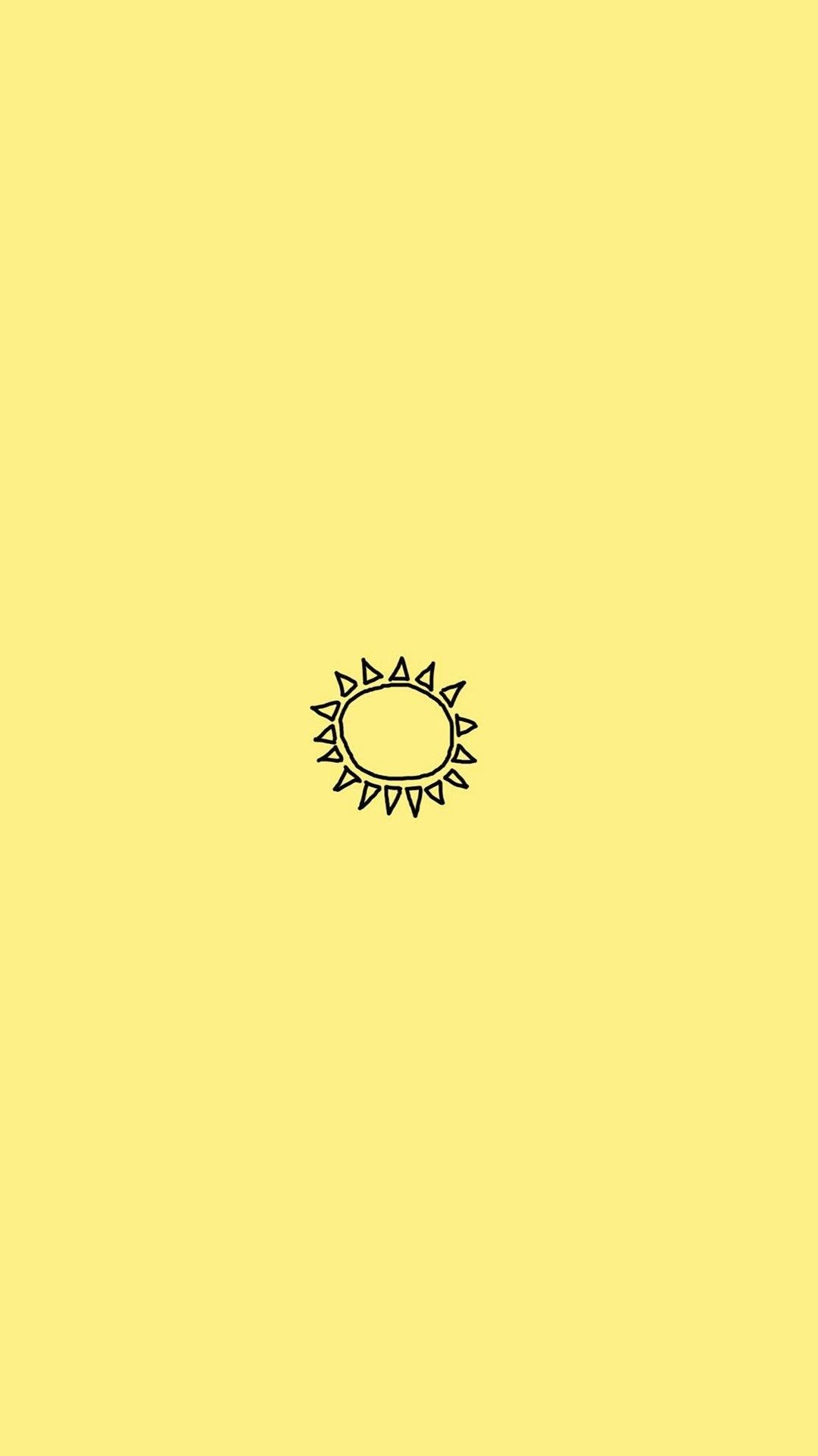 SUN ☀️. Yellow aesthetic pastel, iPhone wallpaper yellow, Pastel background wallpaper
