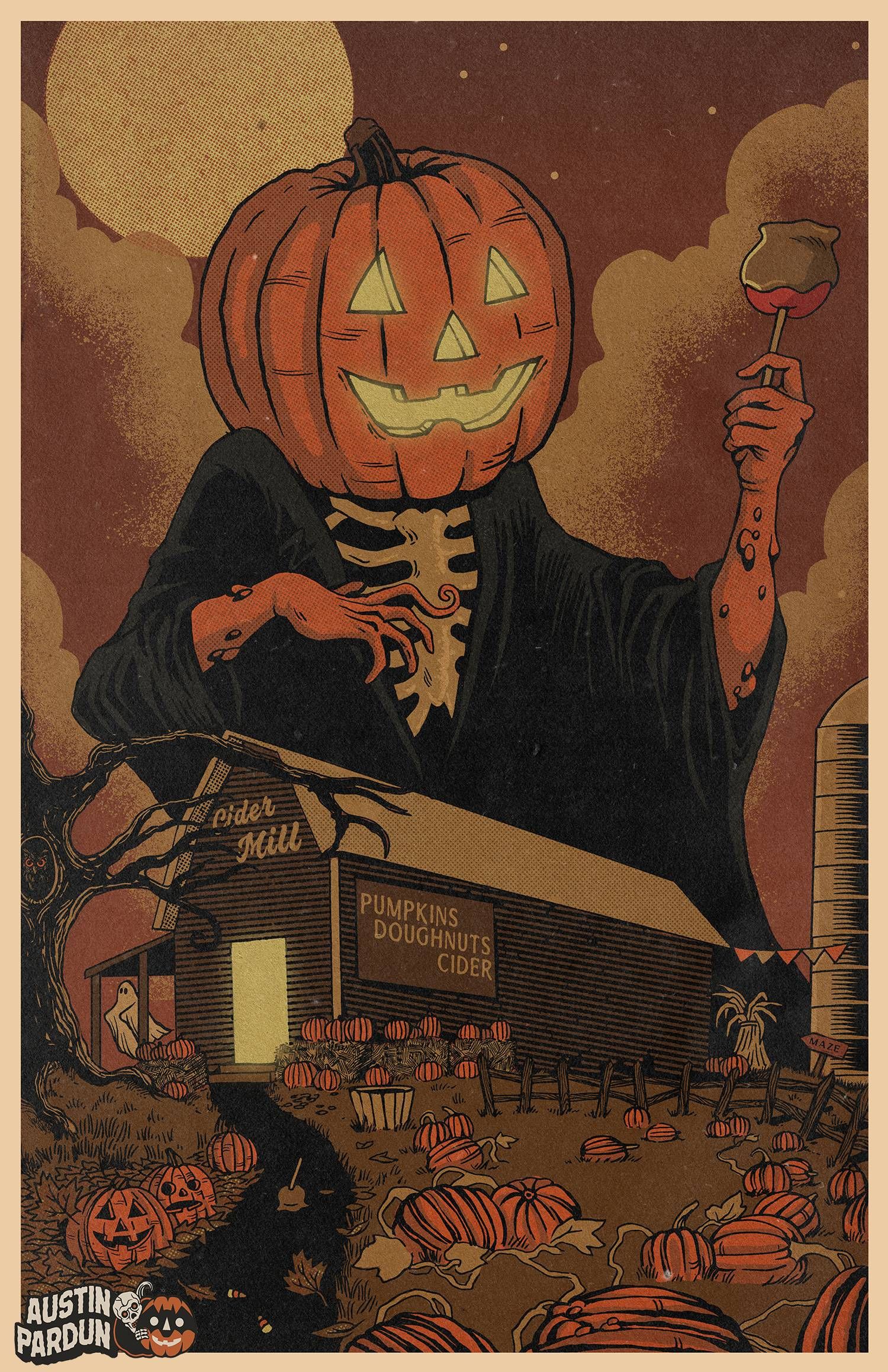 Vintage Halloween Art Wallpapers - Wallpaper Cave