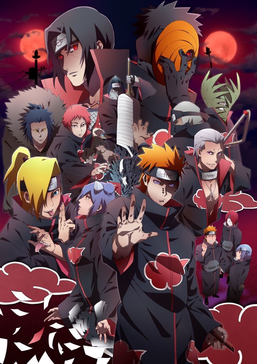 Akatsuki Wallpaper for mobile phone, tablet, desktop computer and other devices HD and 4K wallpaper. Anime akatsuki, Wallpaper naruto shippuden, Akatsuki