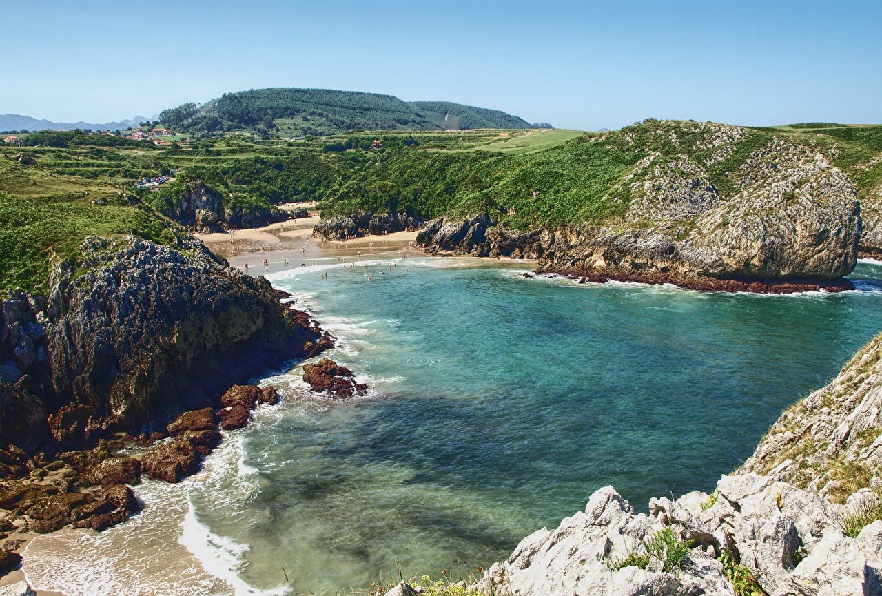 Photos Spain Cantabrian Sea Nature landscape photography Cove Coast