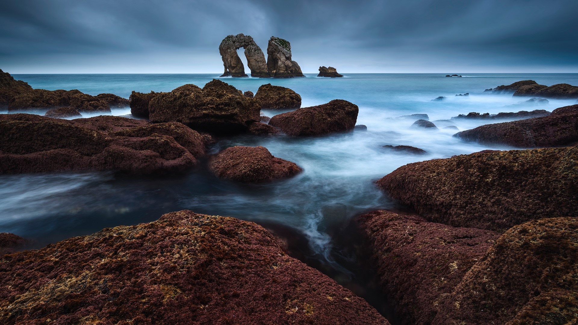 Urro del Manzano Rock near Liencres, Pielagos, Cantabria, Spain. Windows 10 Spotlight Image