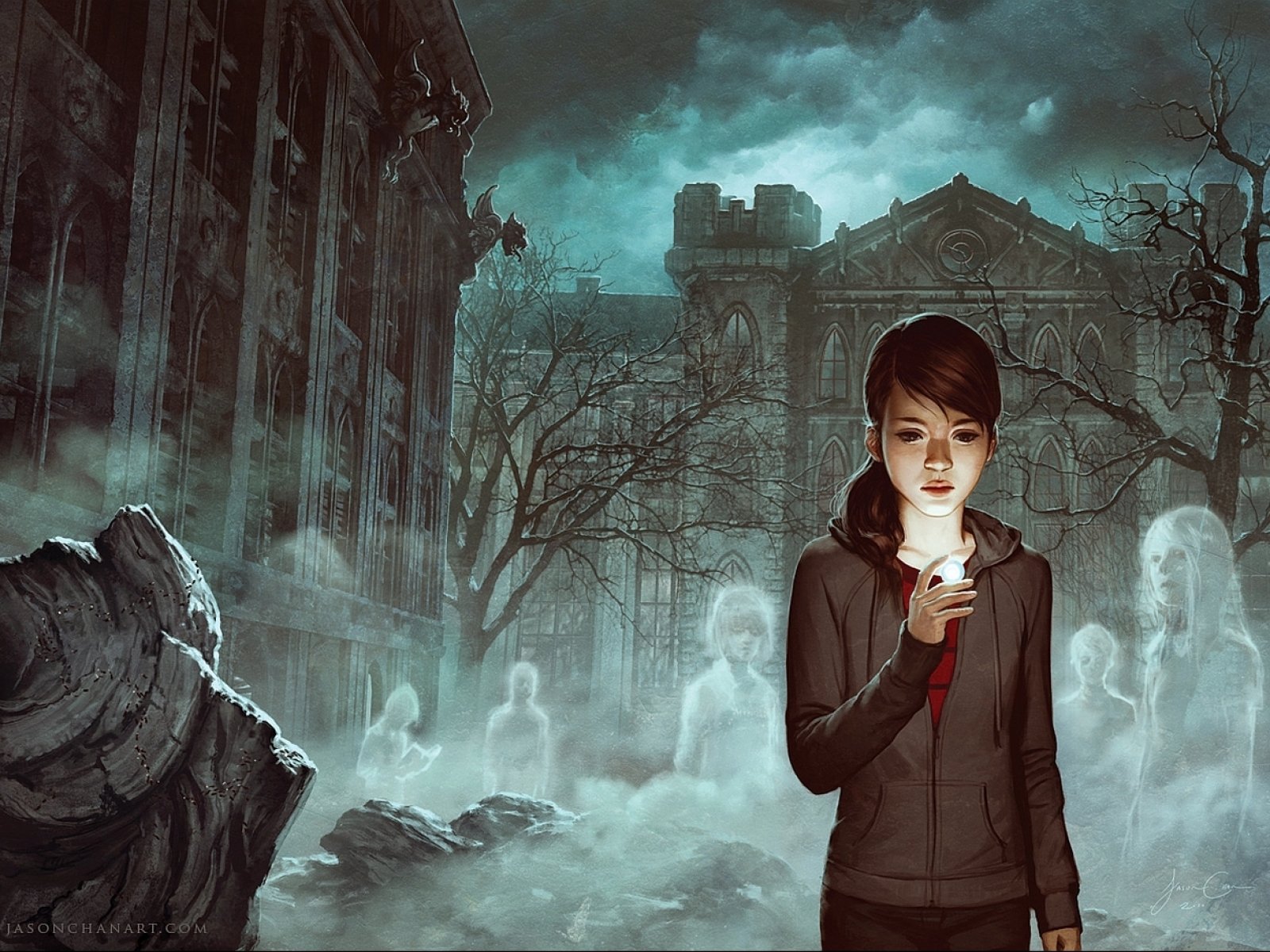 dark, Ghost, Fantasy, Art, Artwork, Horror, Spooky, Creepy, Halloween, Gothic Wallpaper HD / Desktop and Mobile Background
