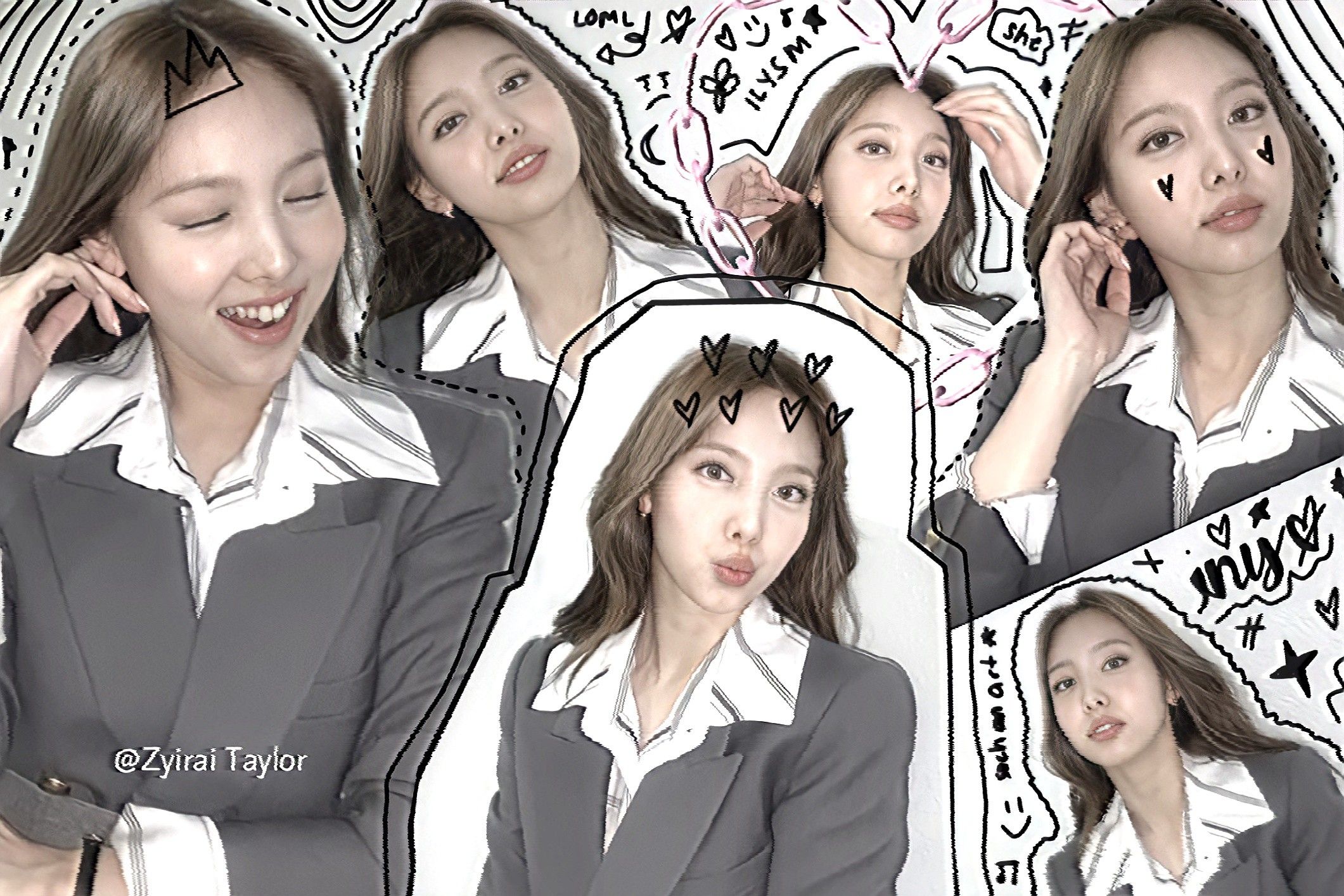 nayeon twice ♡︎. Photo editing tricks, Cute simple wallpaper, Cute desktop wallpaper