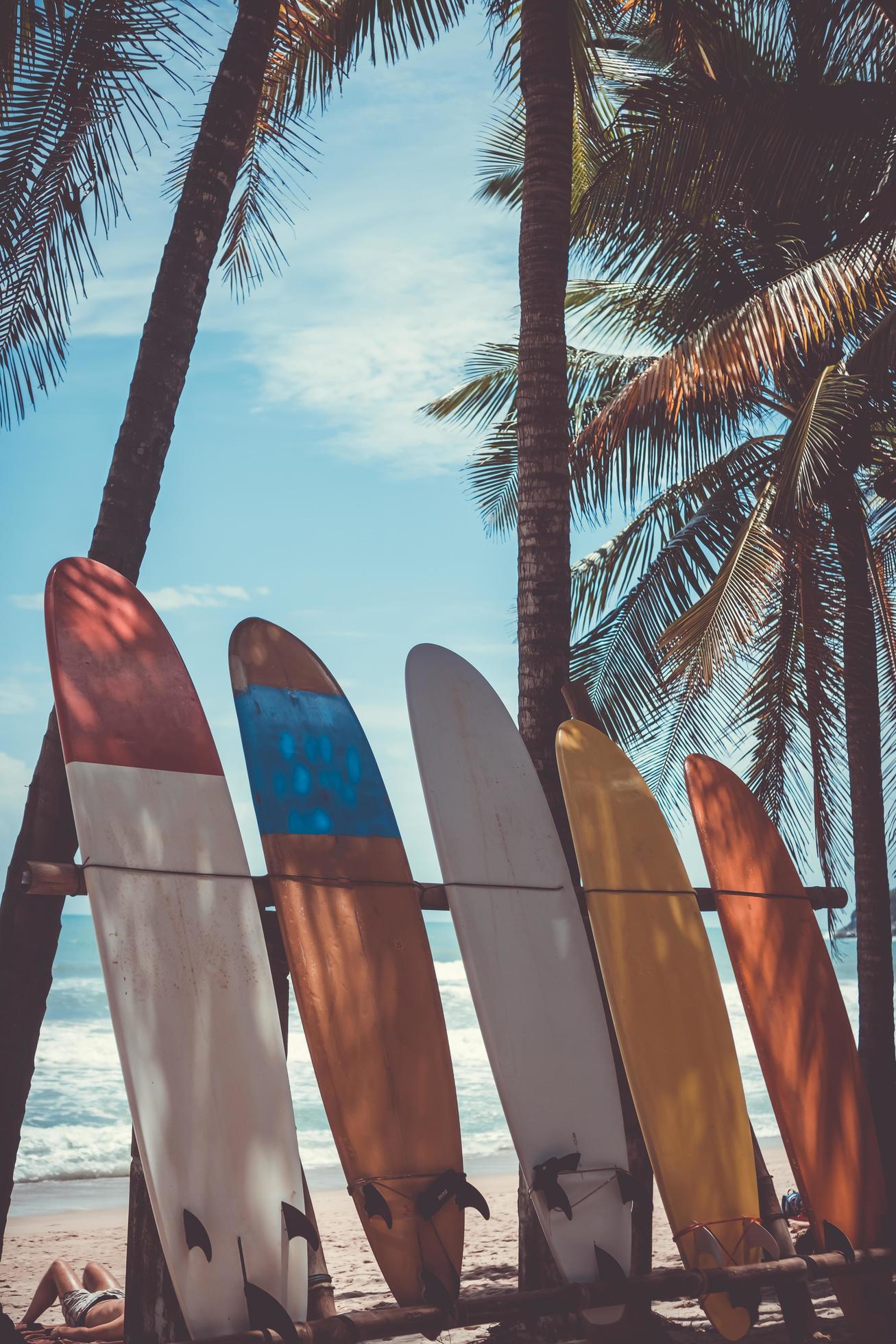 Summer Beach Surfboard Wallpapers Wallpaper Cave