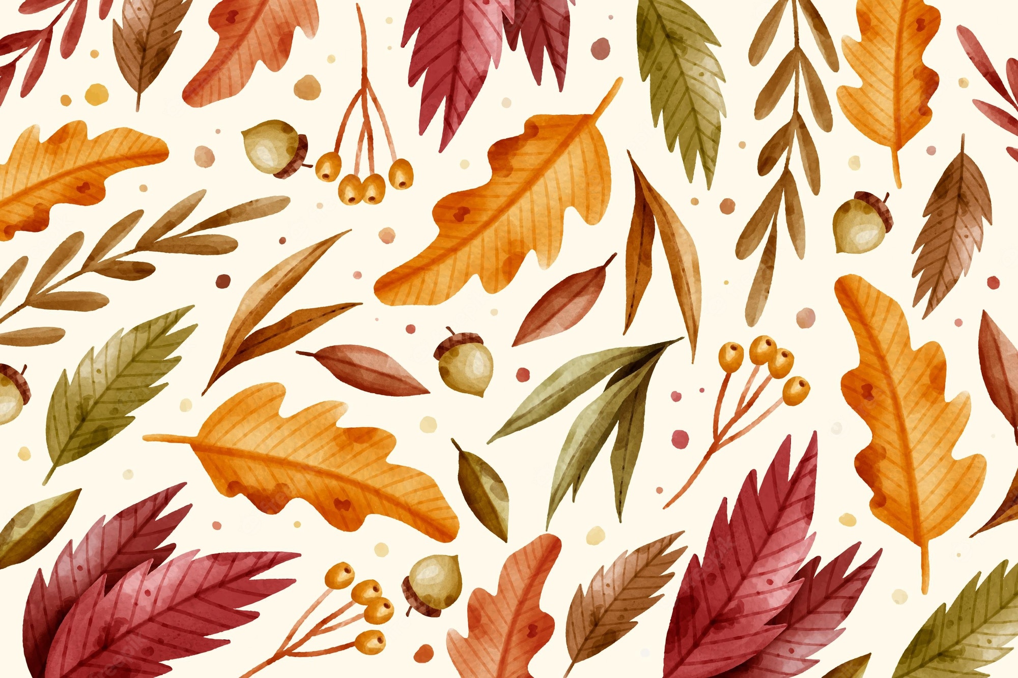 Watercolor autumn Image. Free Vectors, & PSD
