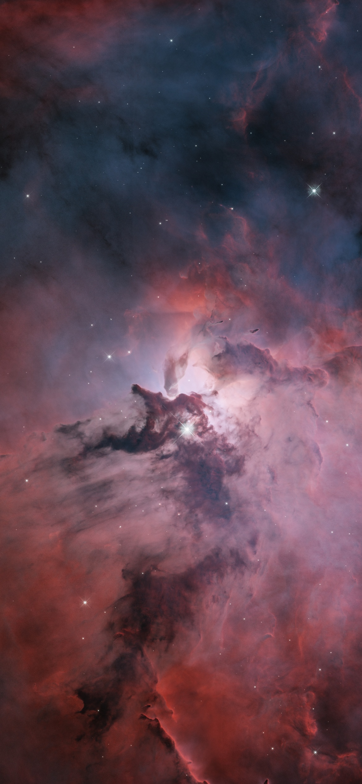 Lagoon Nebula Wallpaper 4K, Interstellar cloud, Space