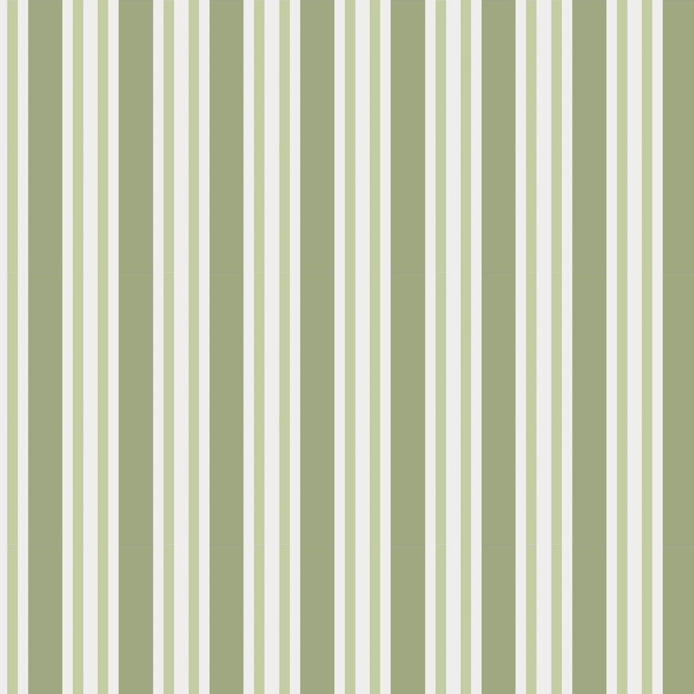 Polo Stripe by Cole & Son Green, Wallpaper Direct