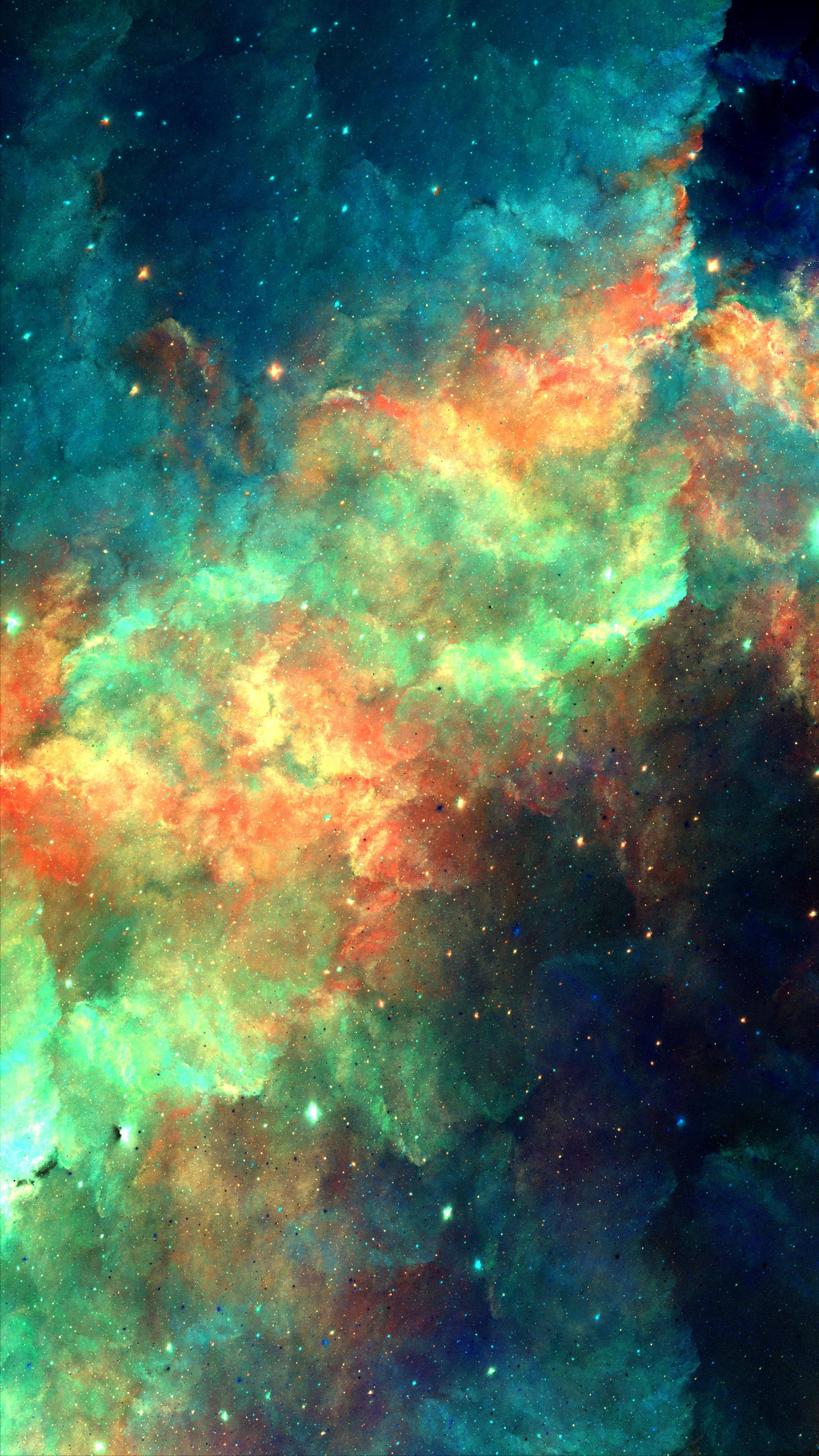 Download Nebula, Cloud, Colorful, Sparks, Abstraction Wallpaper