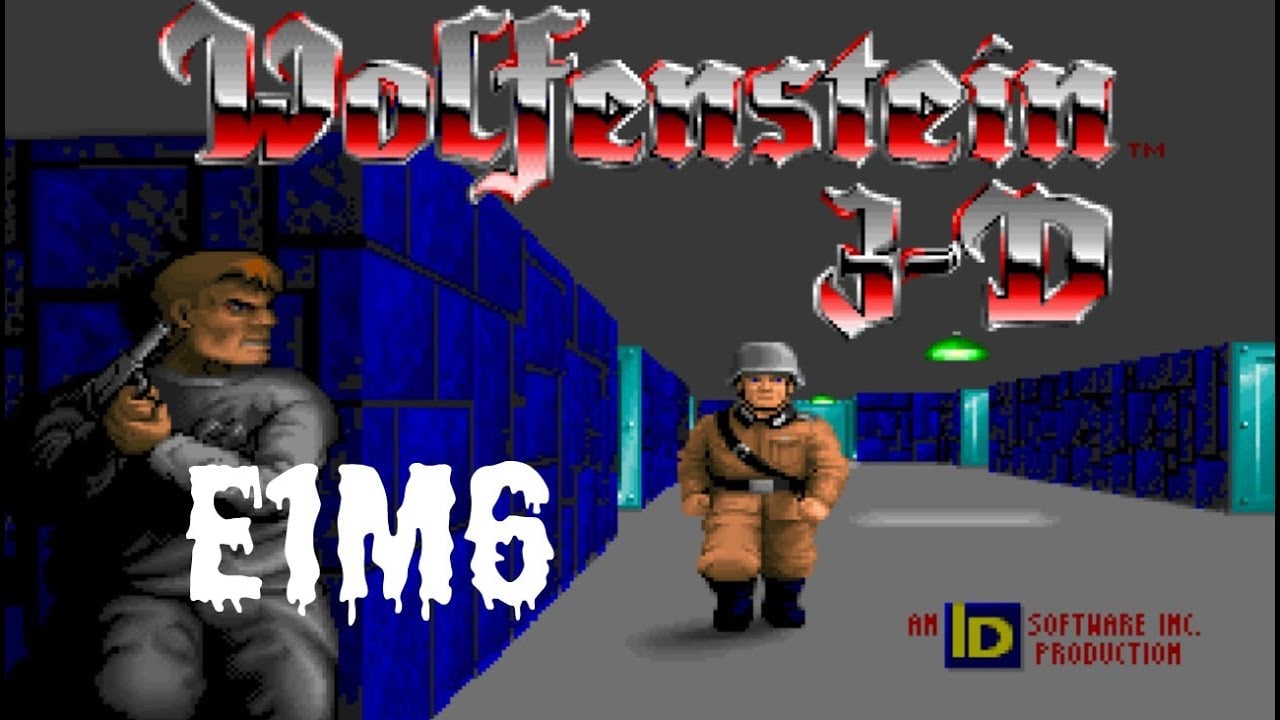 Wolfenstein 3D (100%) Walkthrough (E1M6)