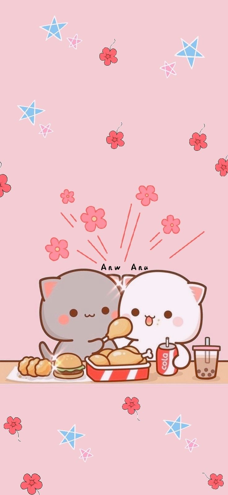 Mochi Mochi Peach Cat and other kawaii characters ideas. chibi cat, cute cartoon image, cute cartoon
