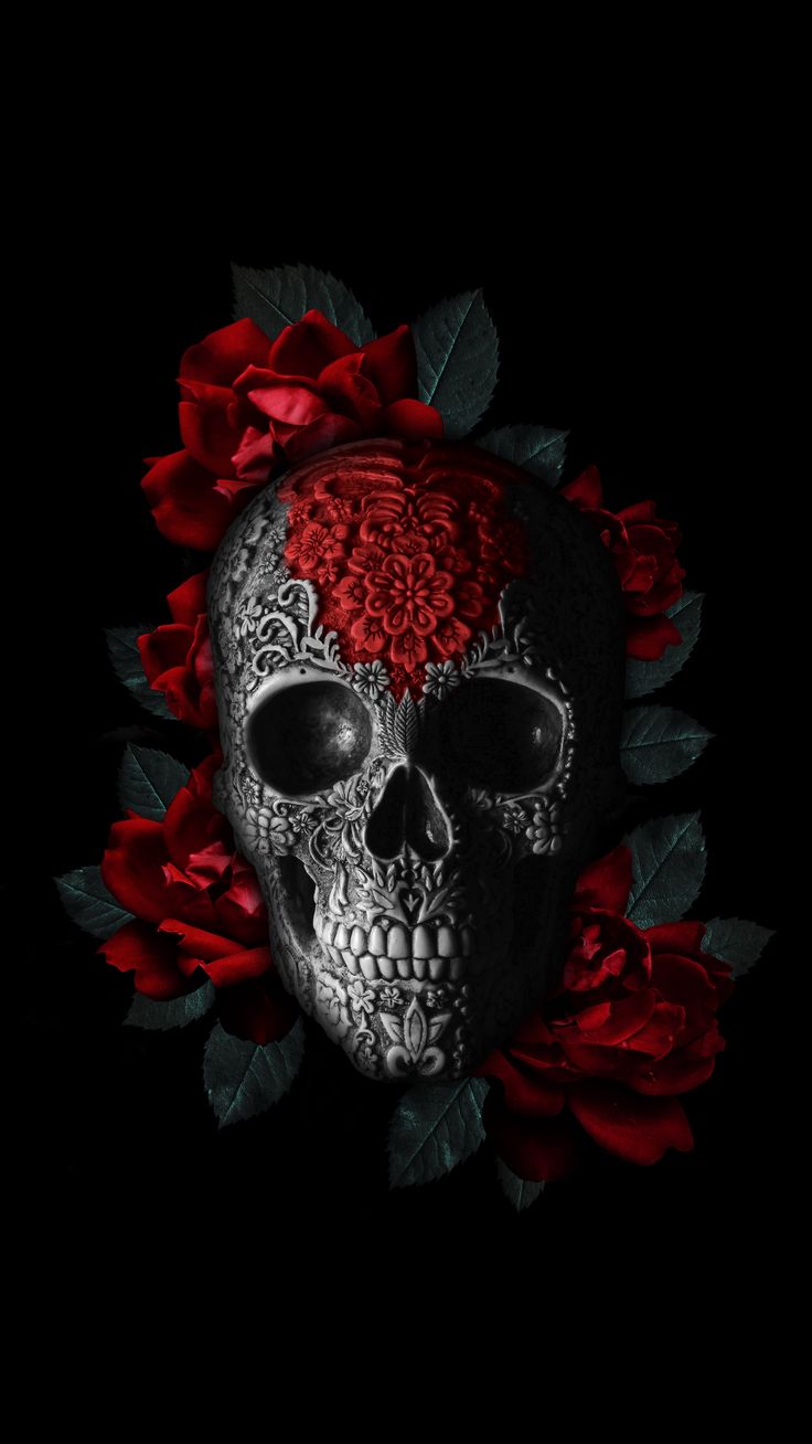 Wallpaper. Skull wallpaper, Skull artwork, Skull
