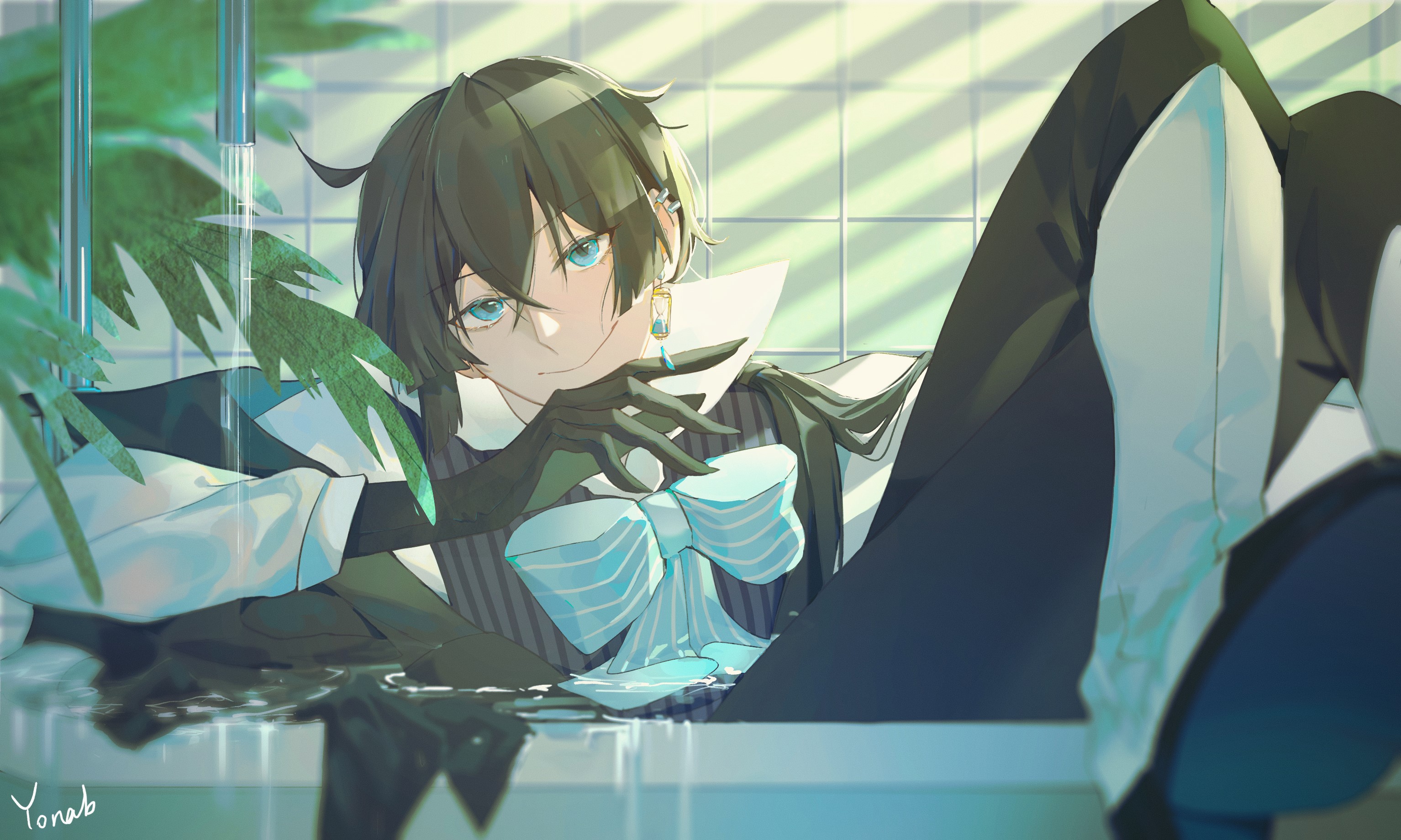 Vanitas no Carte, in water, Vanitas, anime, aqua eyes Gallery HD Wallpaper