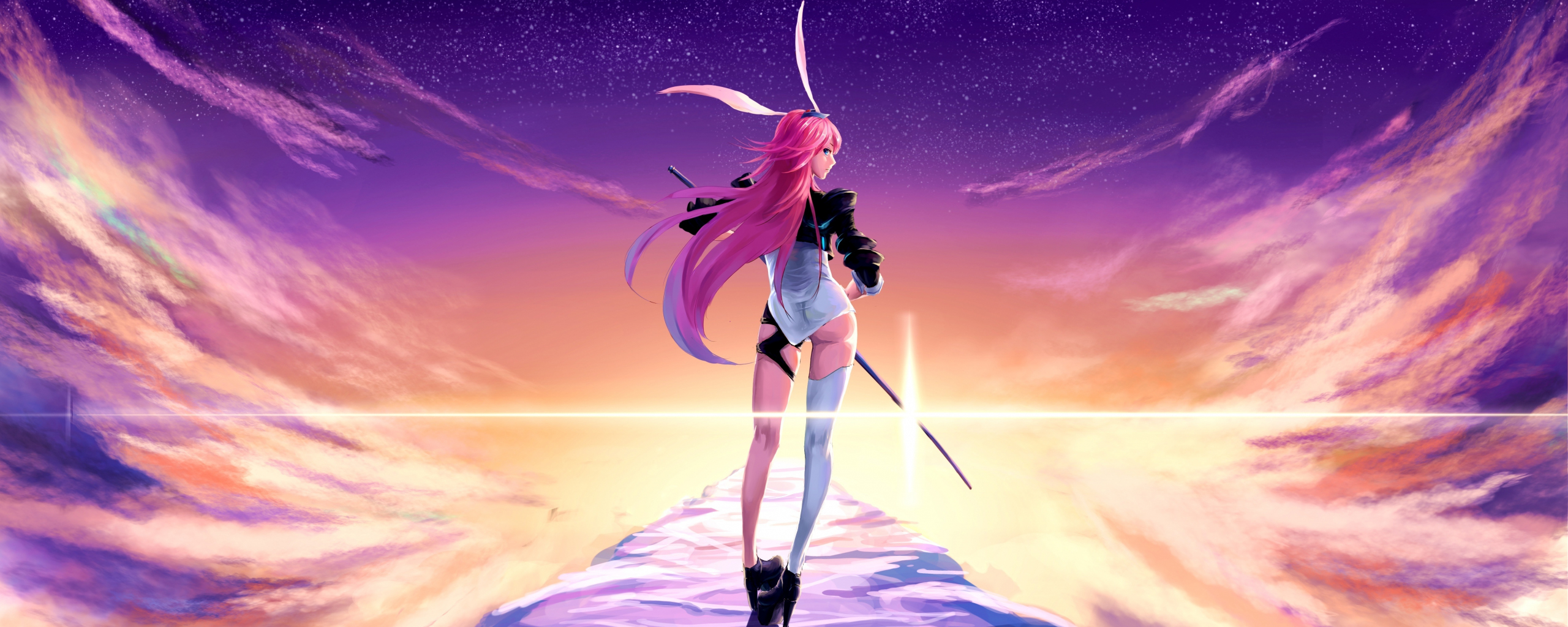 Download valkyrja, anime girl, warrior, hot, honkai impact 2560x1024 wallpaper, dual wide 21:9 2560x1024 HD image, background, 9400