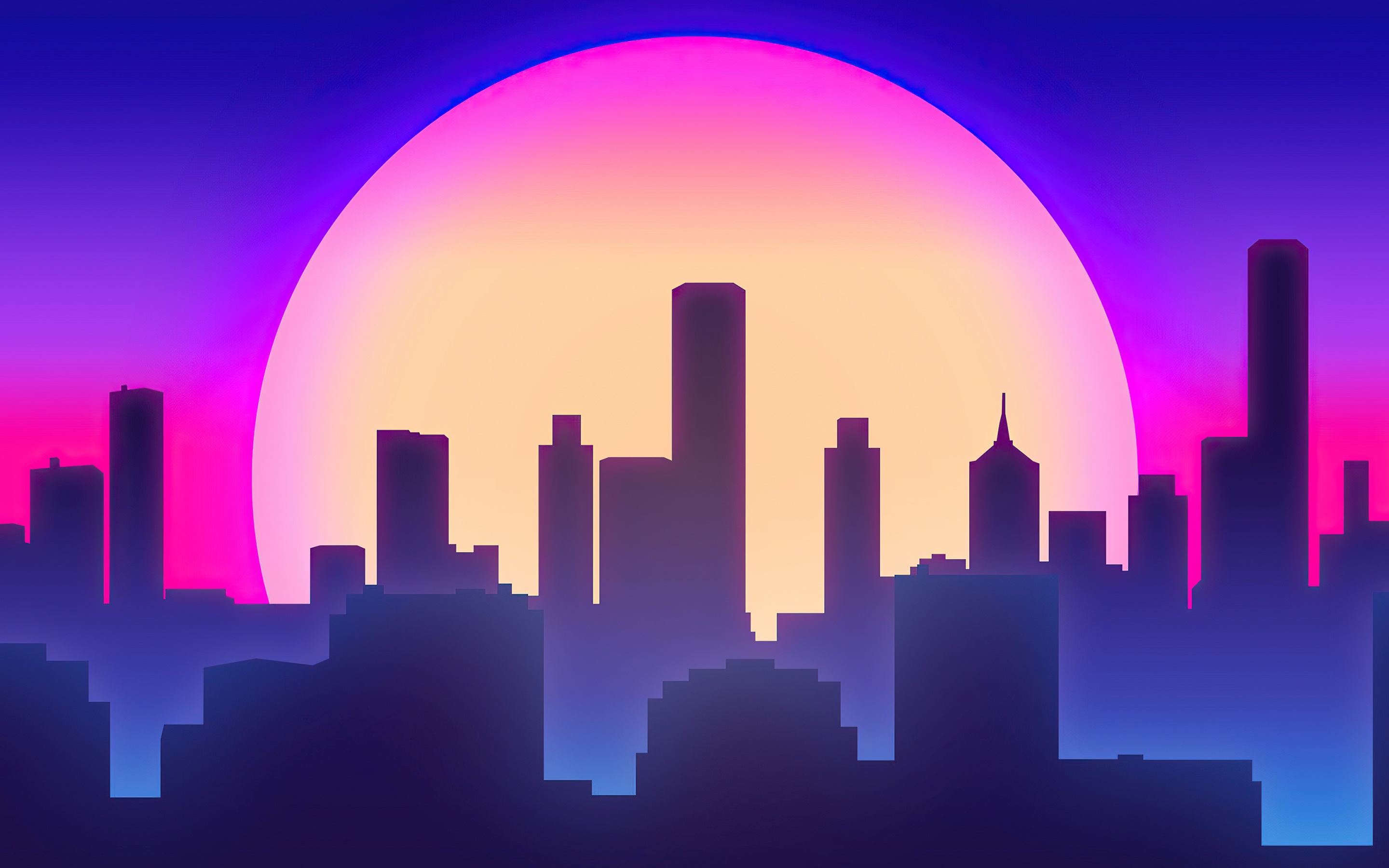 Wallpaper 4k City Vibes Synthwave 4k Wallpaper