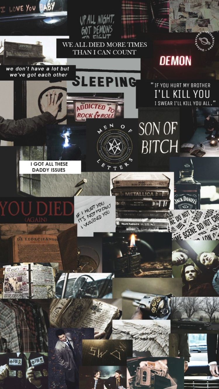 supernatural. Supernatural wallpaper, Dark wallpaper iphone, Supernatural