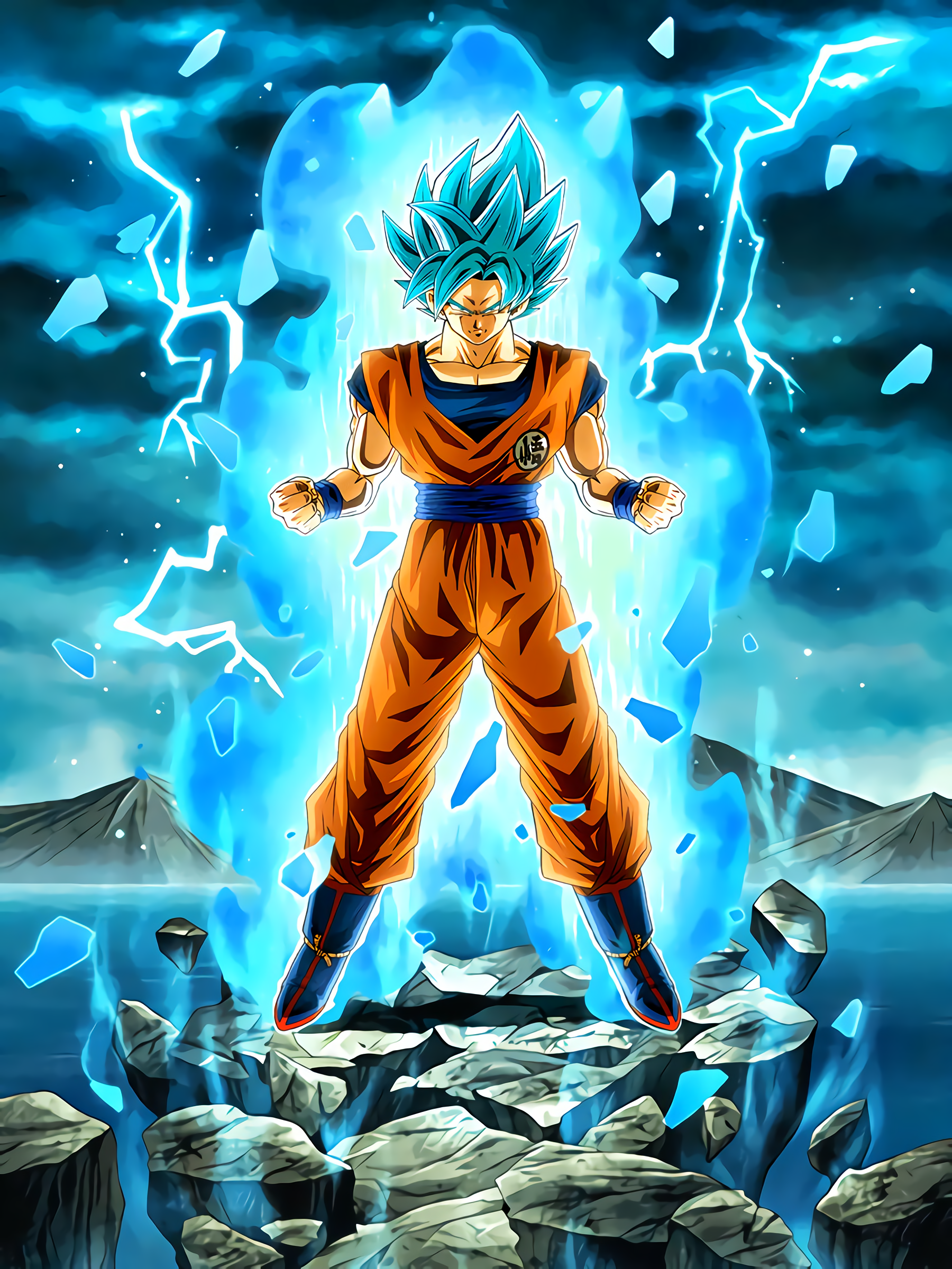 SSB Goku Wallpaper Free SSB Goku Background