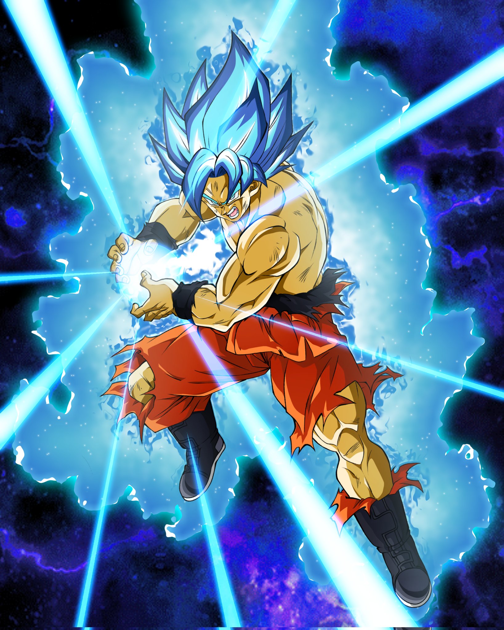 Universal Blue Goku Wallpapers Wallpaper Cave