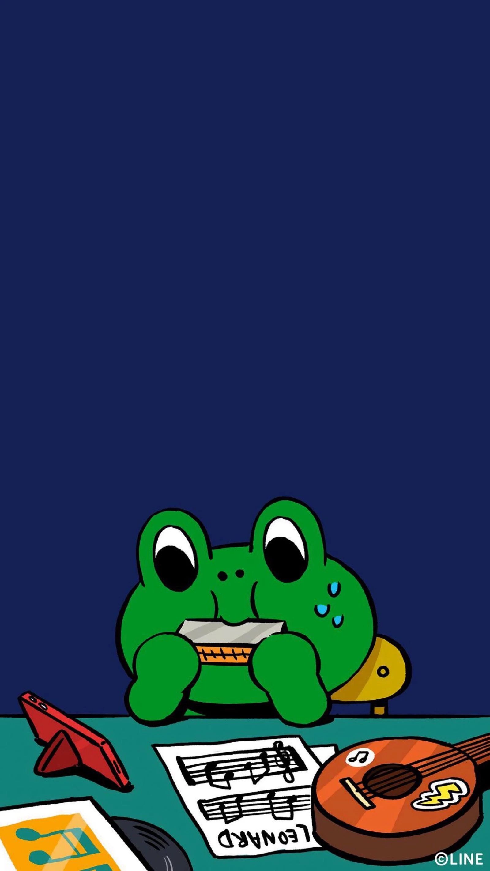 Wallpaper line. Cute cartoon wallpaper, Frog wallpaper, Cute wallpaper background