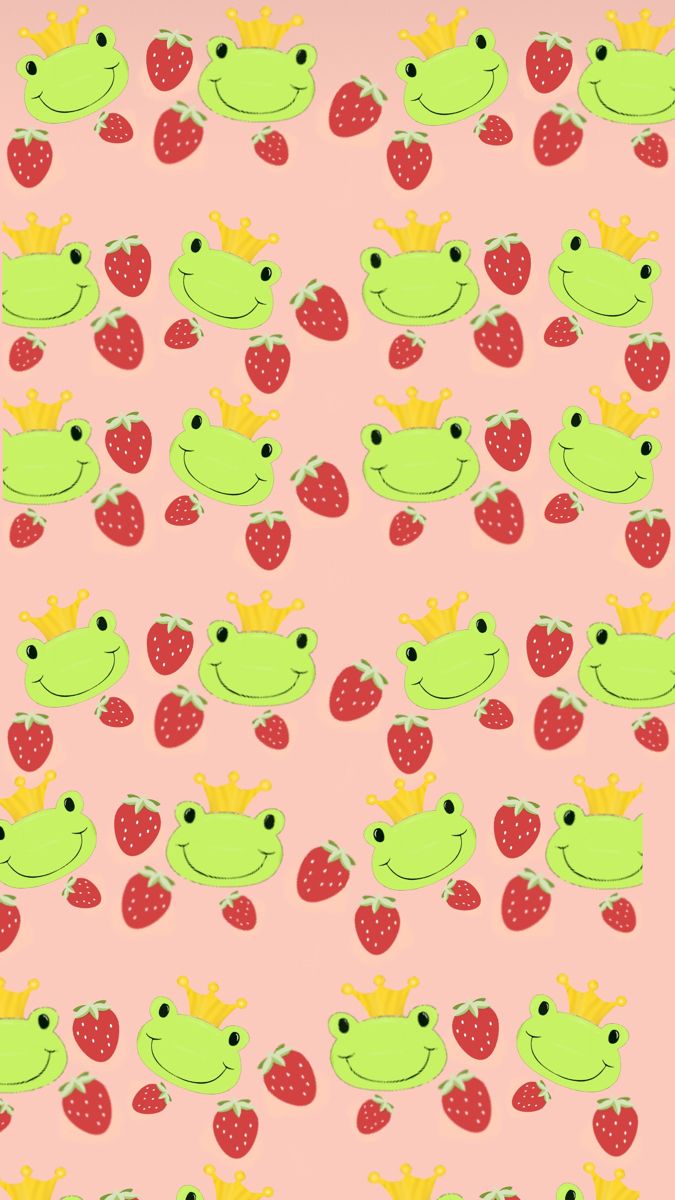Strawberry Frog Sticker by Redcherrykr cute frog drawing HD phone wallpaper   Pxfuel