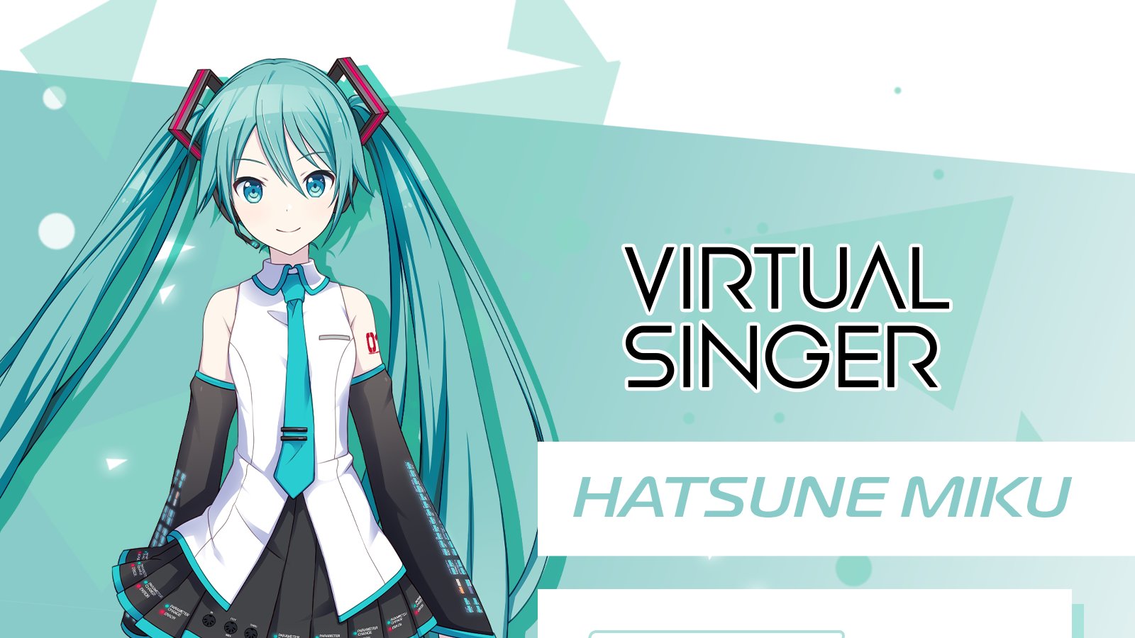 Virtual singer. Мику.