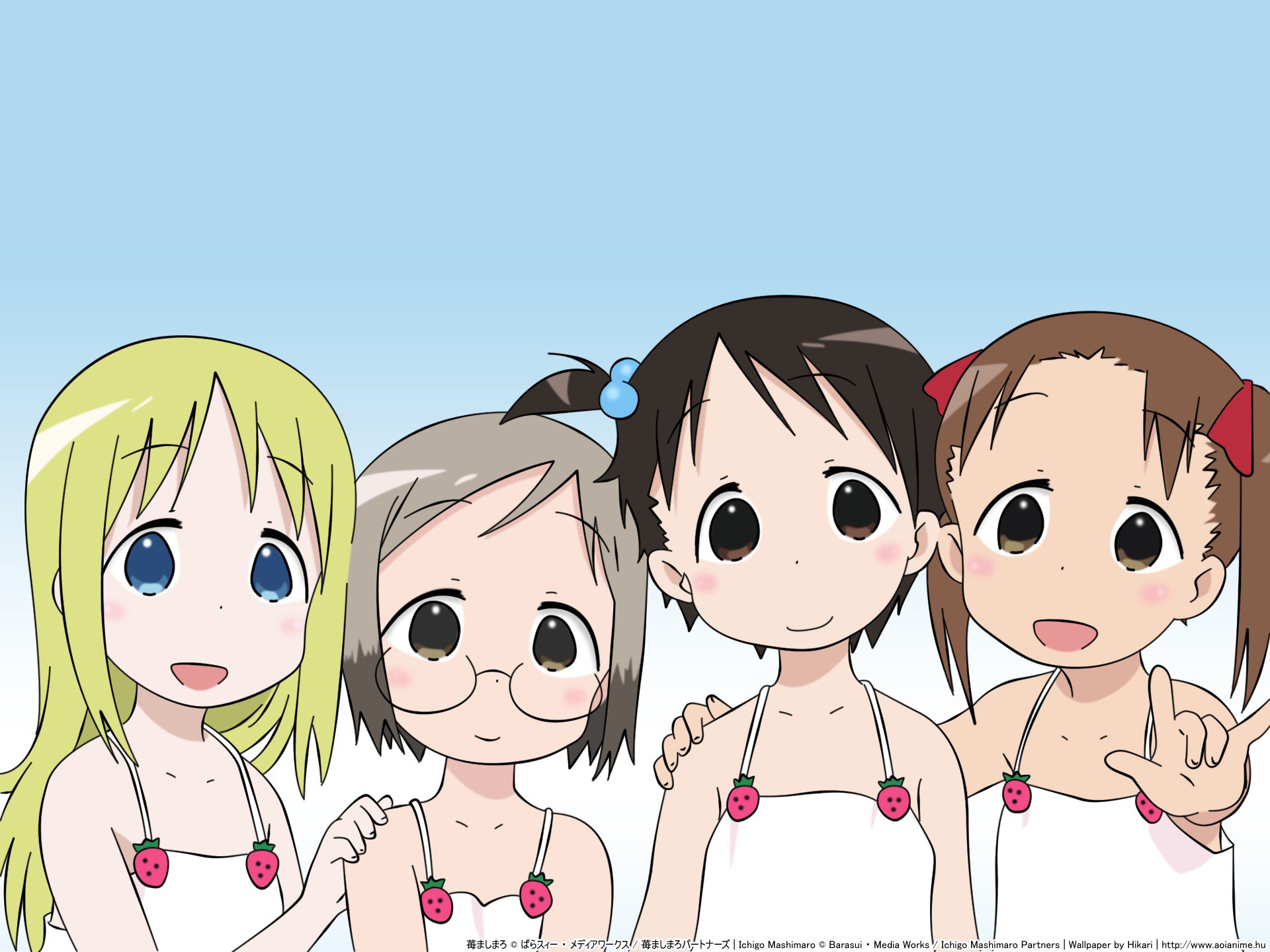 ichigo mashimaro ana coppola itou chika matsuoka miu sakuragi matsuri wallpaper