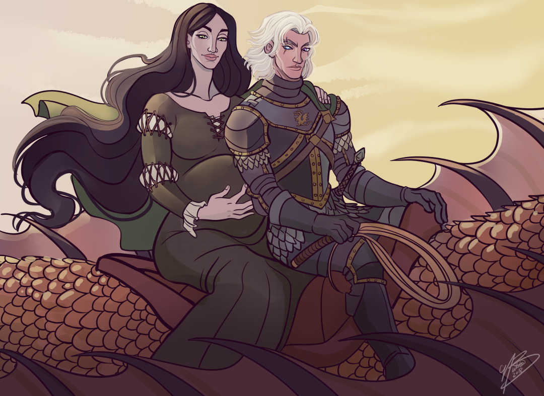 Naomi Buttelo Rivers And Aemond One Eye Targaryen