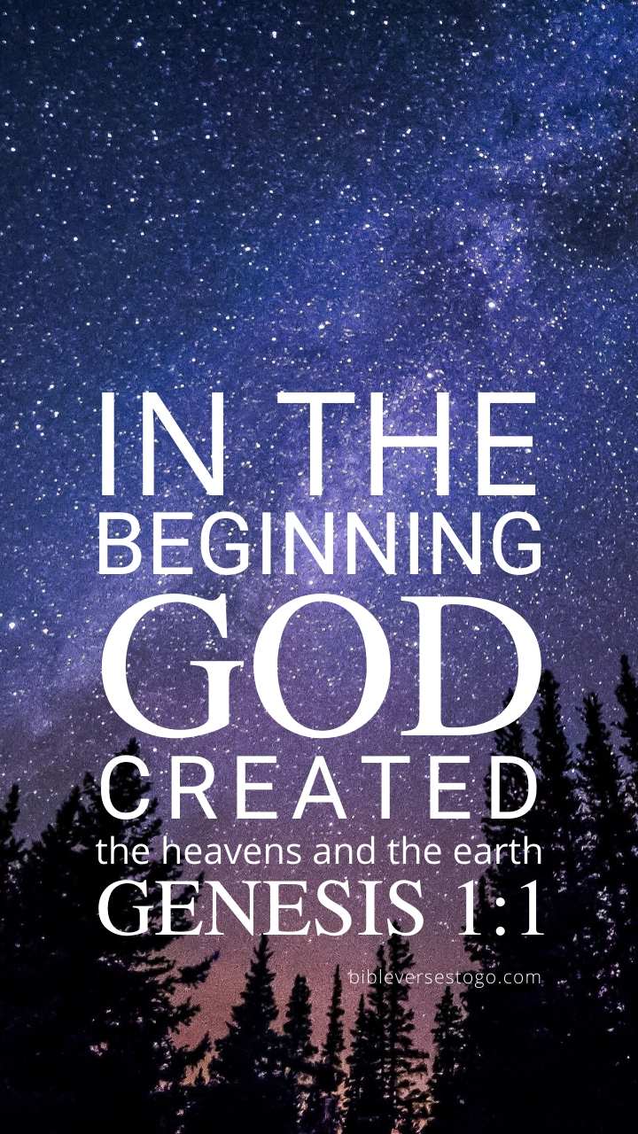 Heavens Genesis 1:1 Phone Wallpaper Verses To Go
