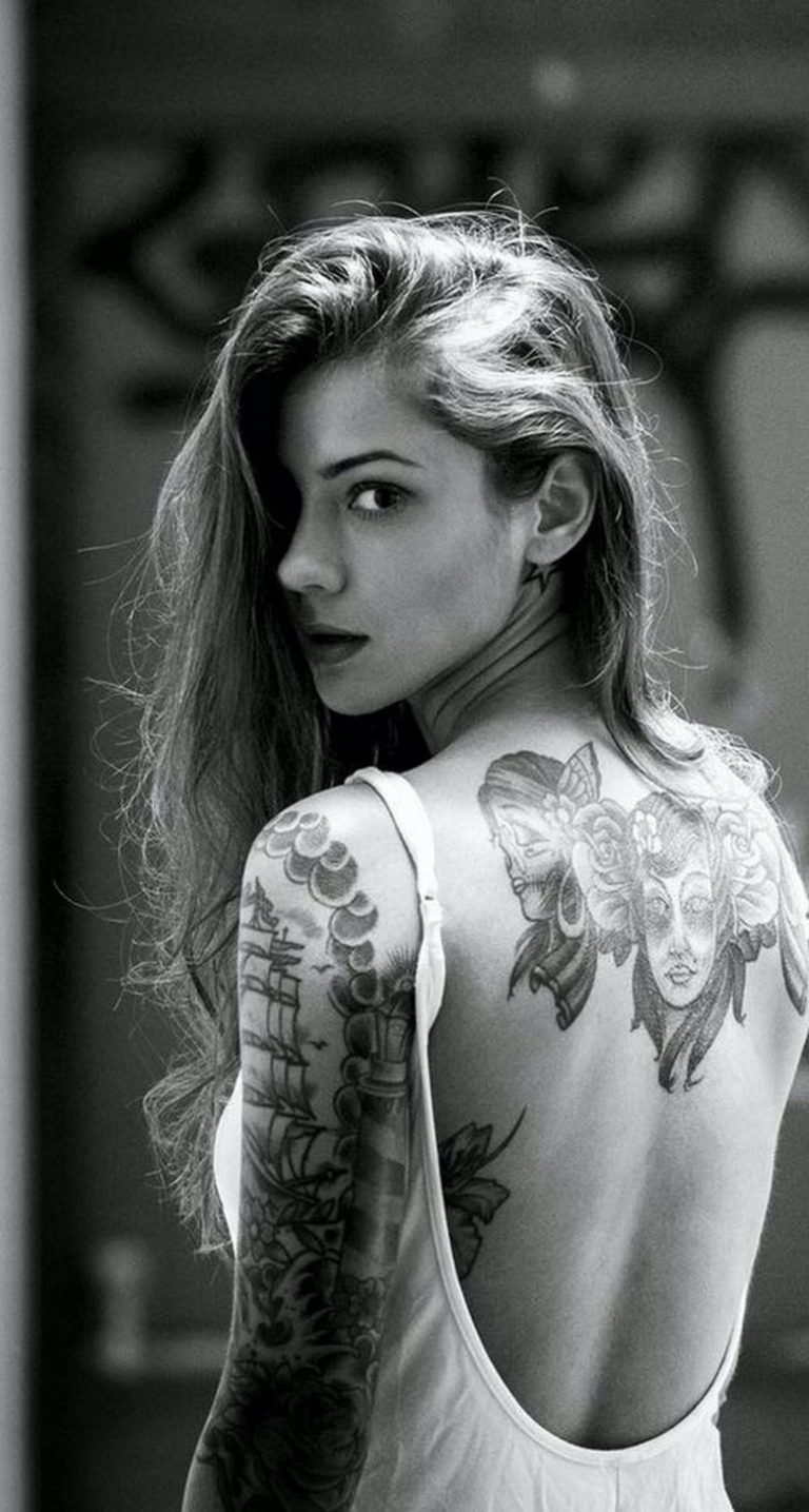 Women Make a Beautiful Canvas (28 Photo) Men. Tattoo girl wallpaper, Girl tattoos, Inked girls