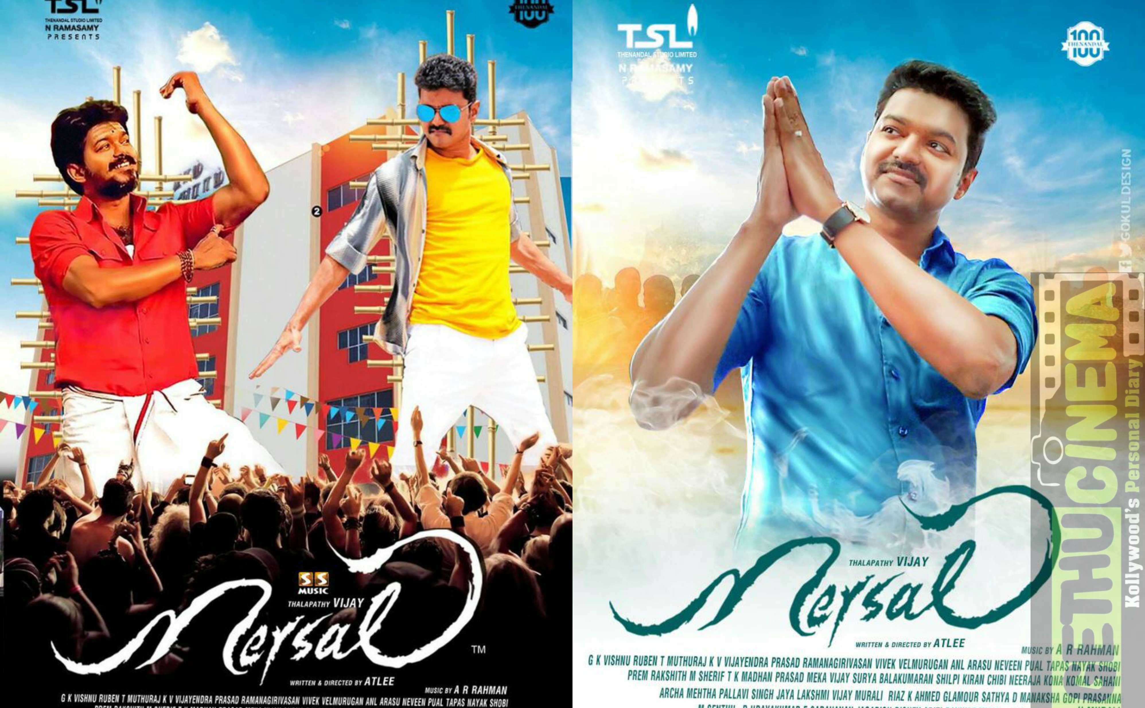 Mersal Tamil Movie HD Fan Made Design Posters. Specially For Vijay Fans