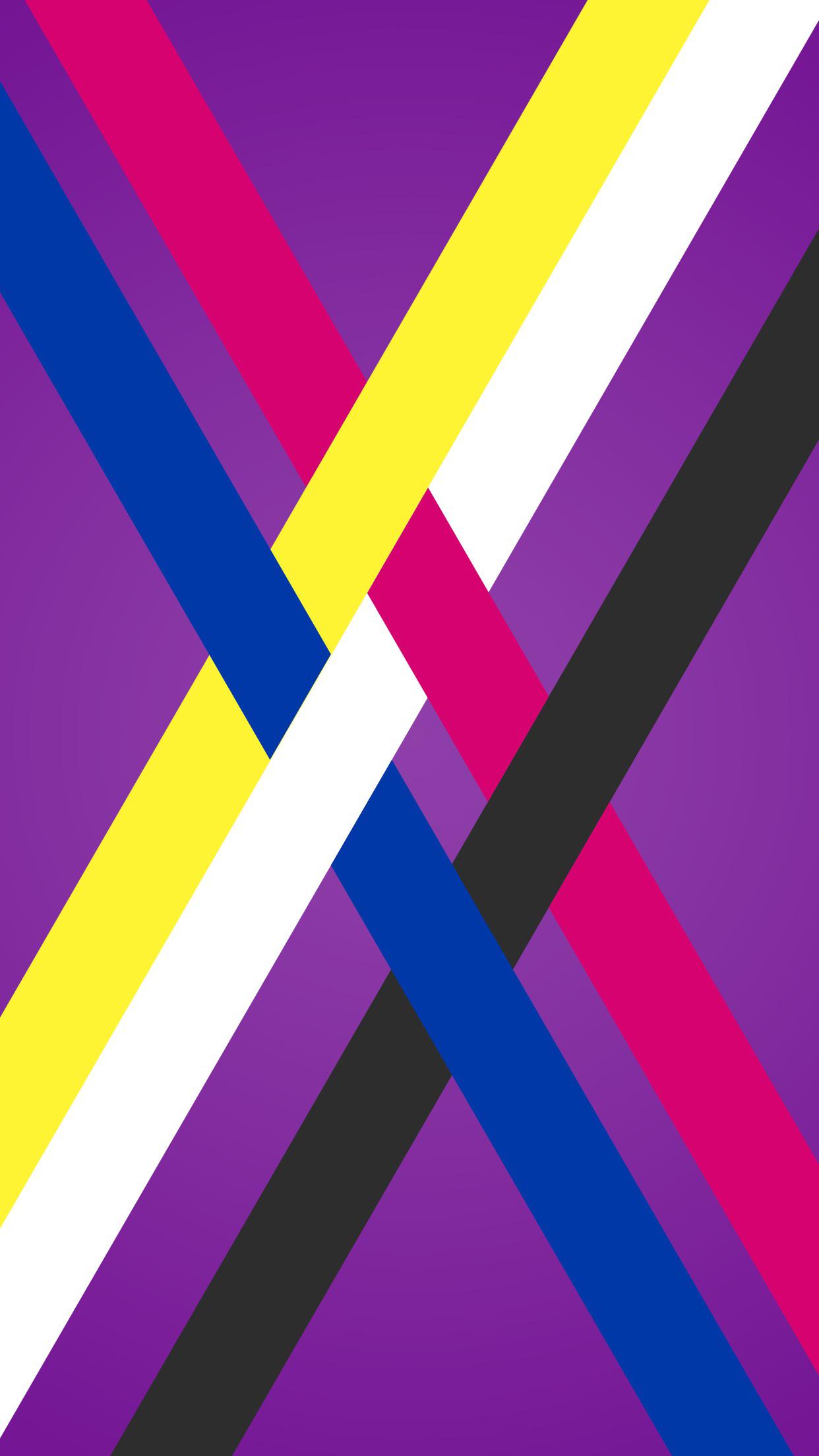 I Made A Bi Non Binary Wallpaper For My Phone And Wanted To Share With You Guys. Hope You Like It!
