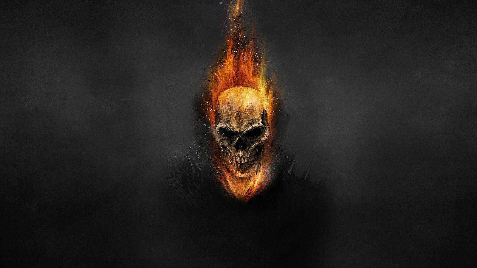 Download Ghost Rider Burning Skull Wallpaper