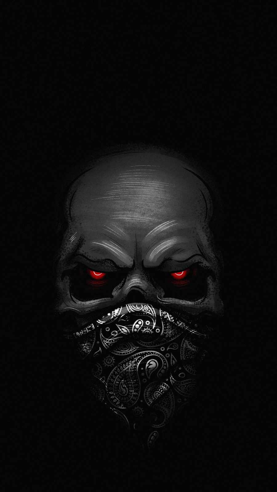 Ghost Skull Mask Wallpaper, iPhone Wallpaper