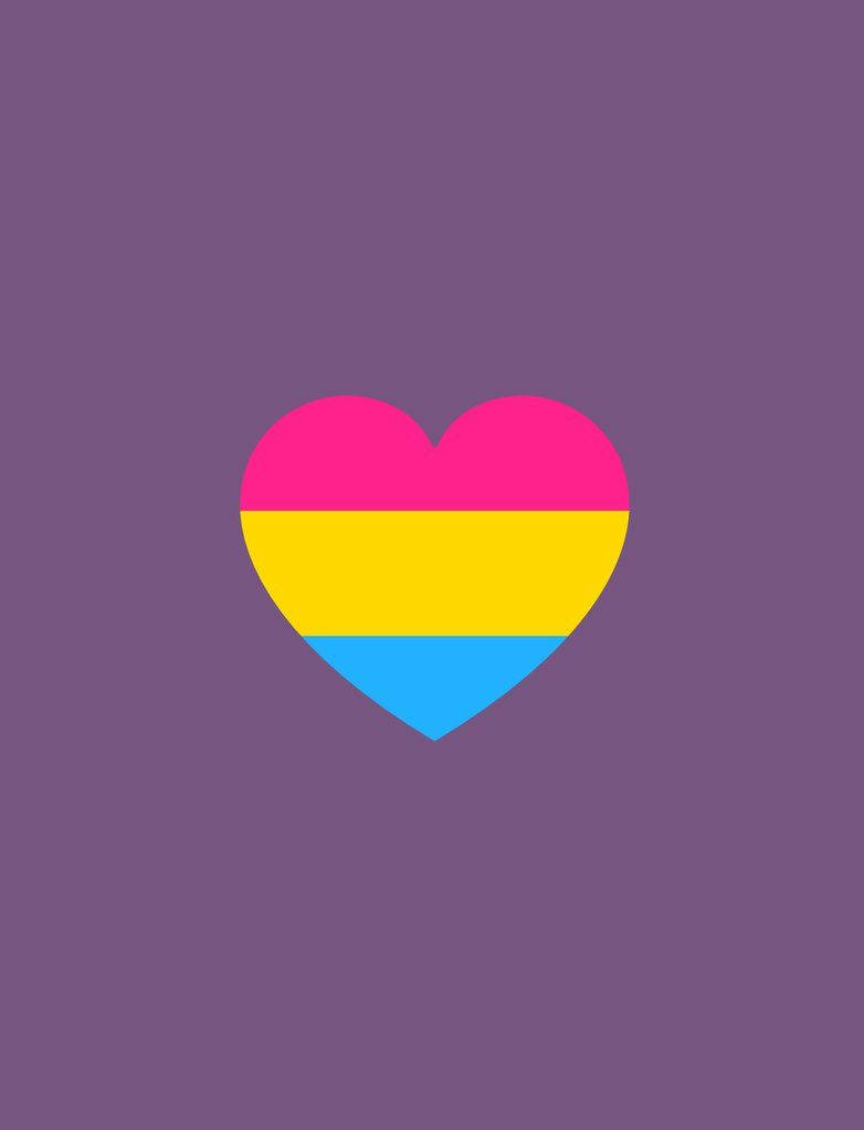 Download Pansexual Pride Heart Wallpaper