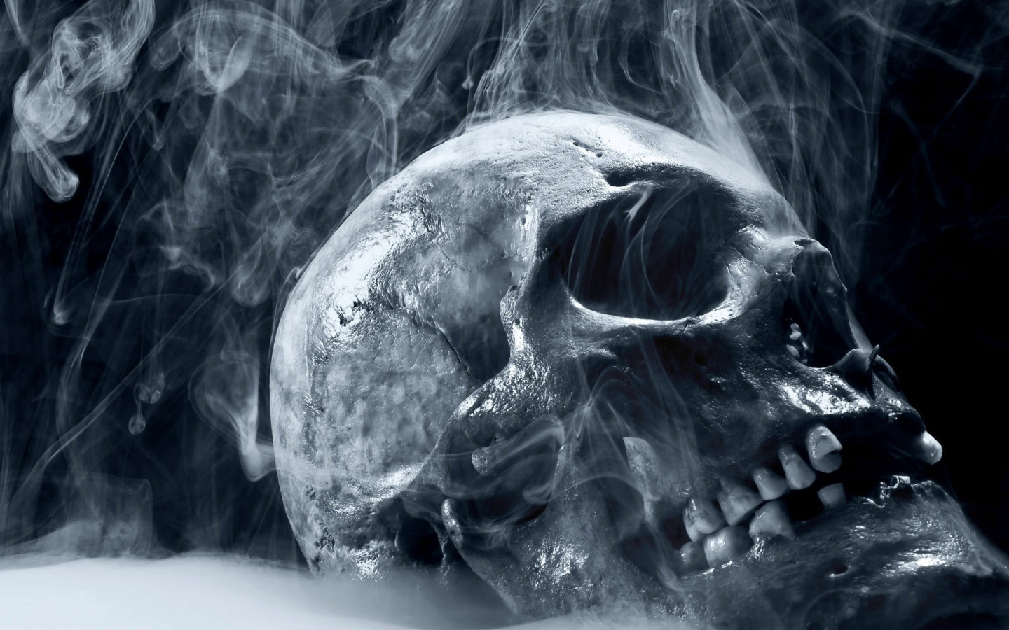 Skull Wallpaper, Artwork, Digital Art, Smoke, Spooky • Wallpaper For You