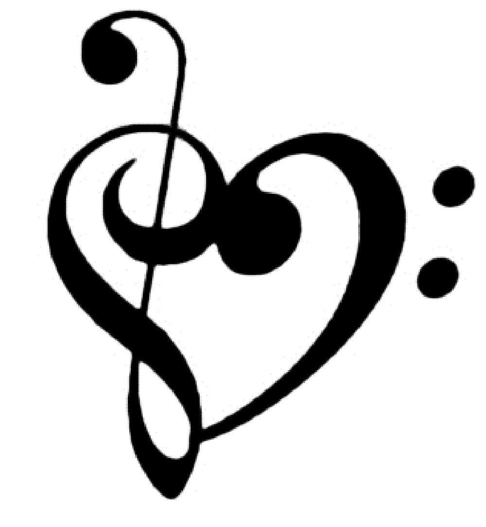 Music Clef Heart Wallpaper Clipart Image