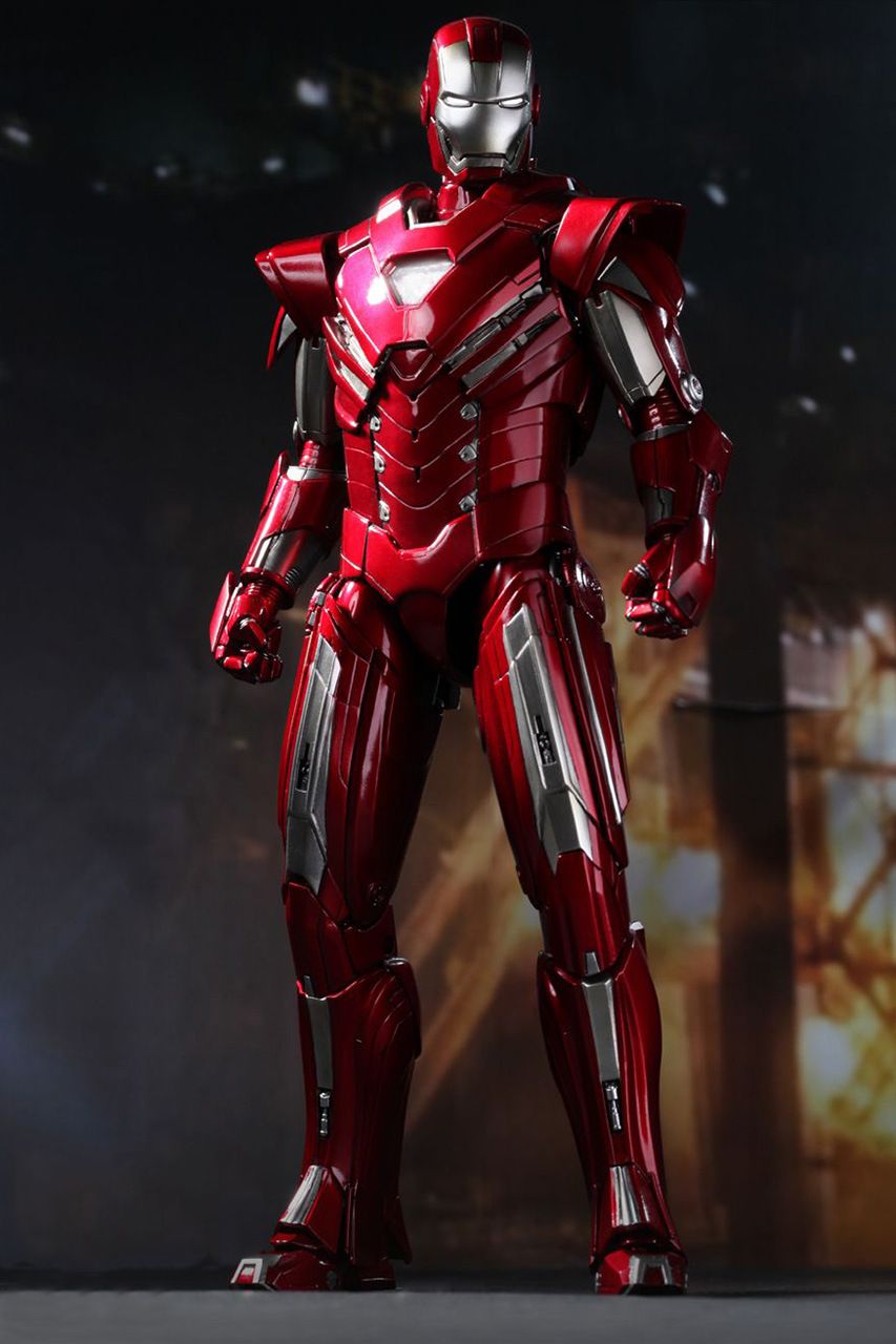 Hot Toys Iron Man 3 Silver Centurion Mark XXXIII Limited Edition Collectible Figure. Hot toys iron man, Iron man, Marvel iron man