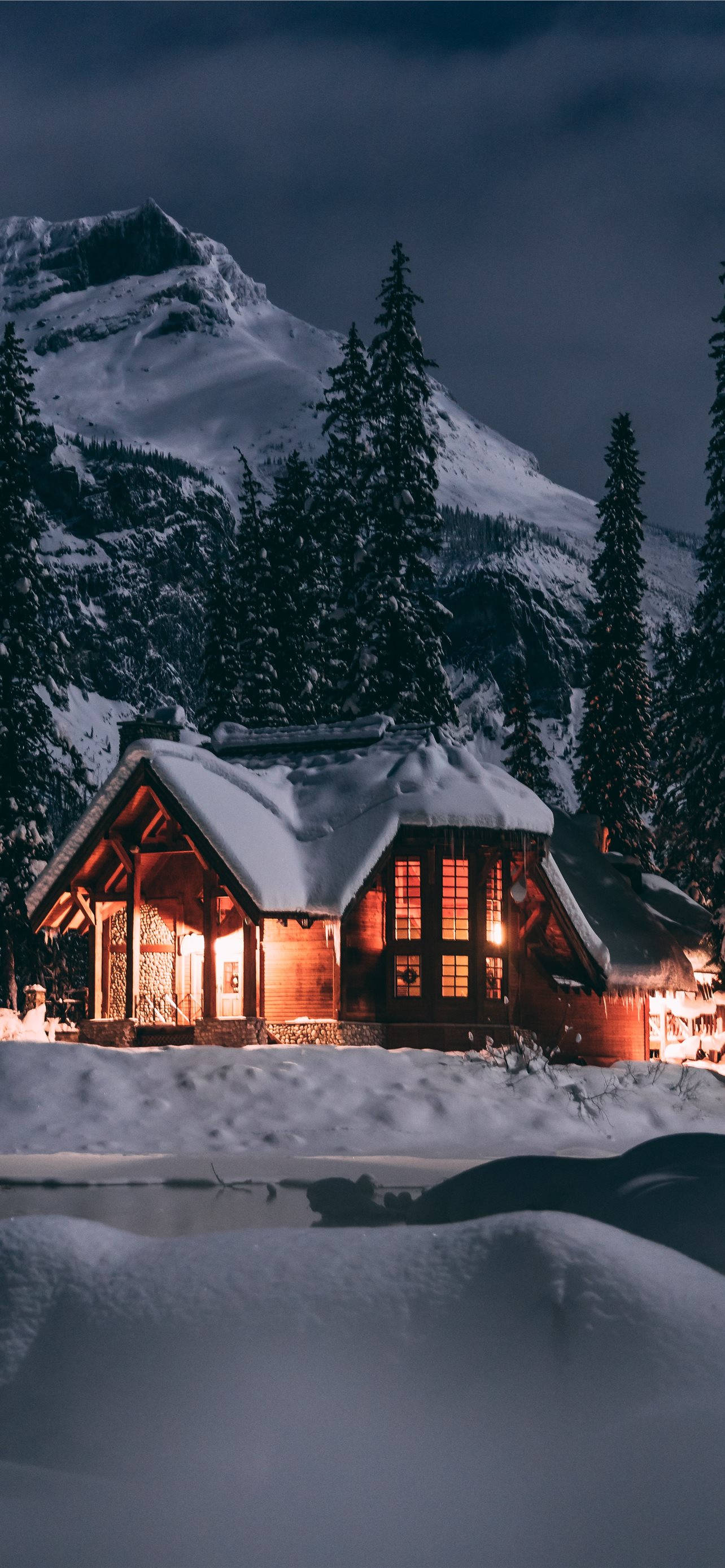 Winter Cabin Snow Wallpapers - Wallpaper Cave