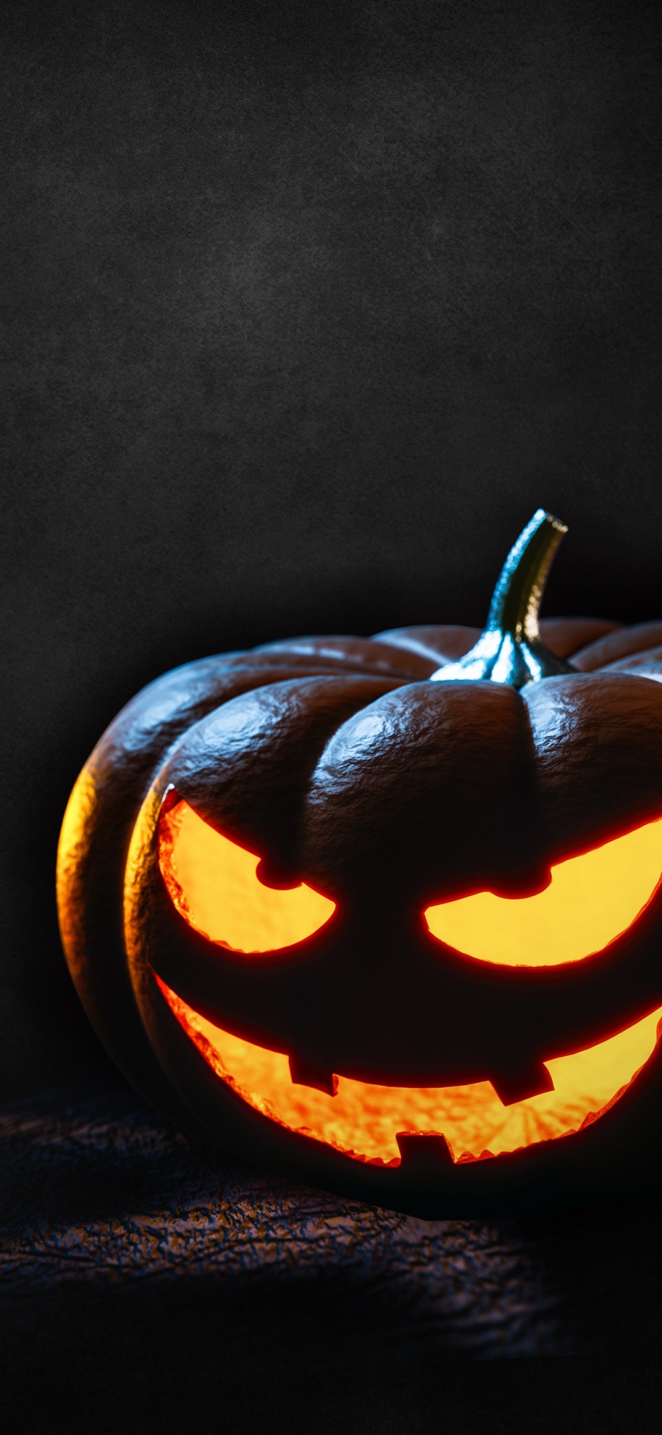 Halloween Pumpkin Wallpaper 4K, Scary, Dark, Glowing