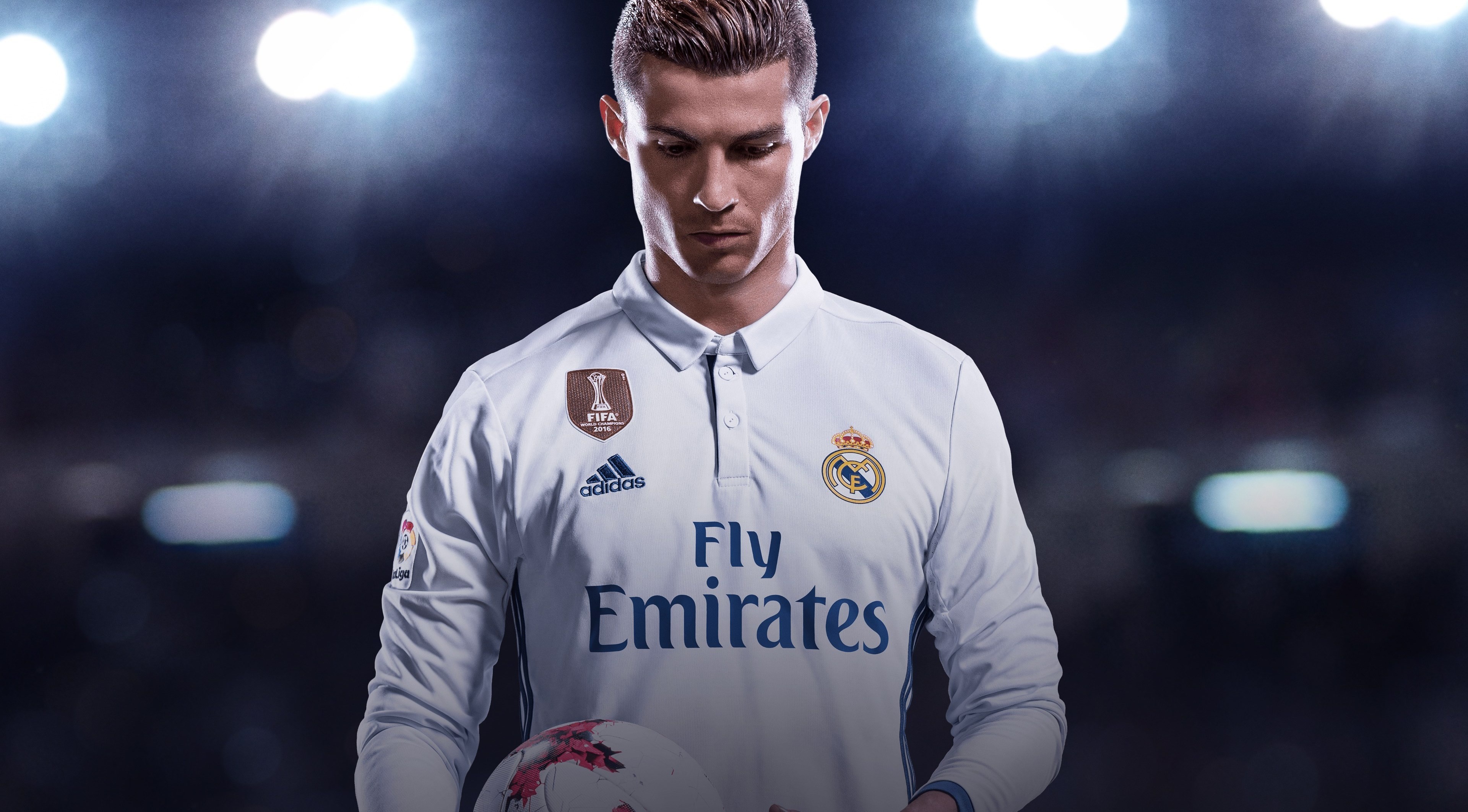 Cristiano Ronaldo CR7 Madrid Cover game FIFA 2018 Wallpaper 4k Ultra HD