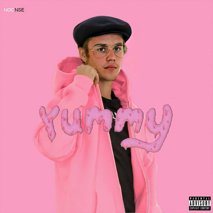 Download Yummy Justin Bieber In Pink Wallpaper