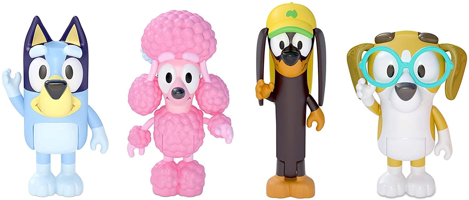 Bluey & Friends Action Figure 4 Pack. Bluey. Snickers