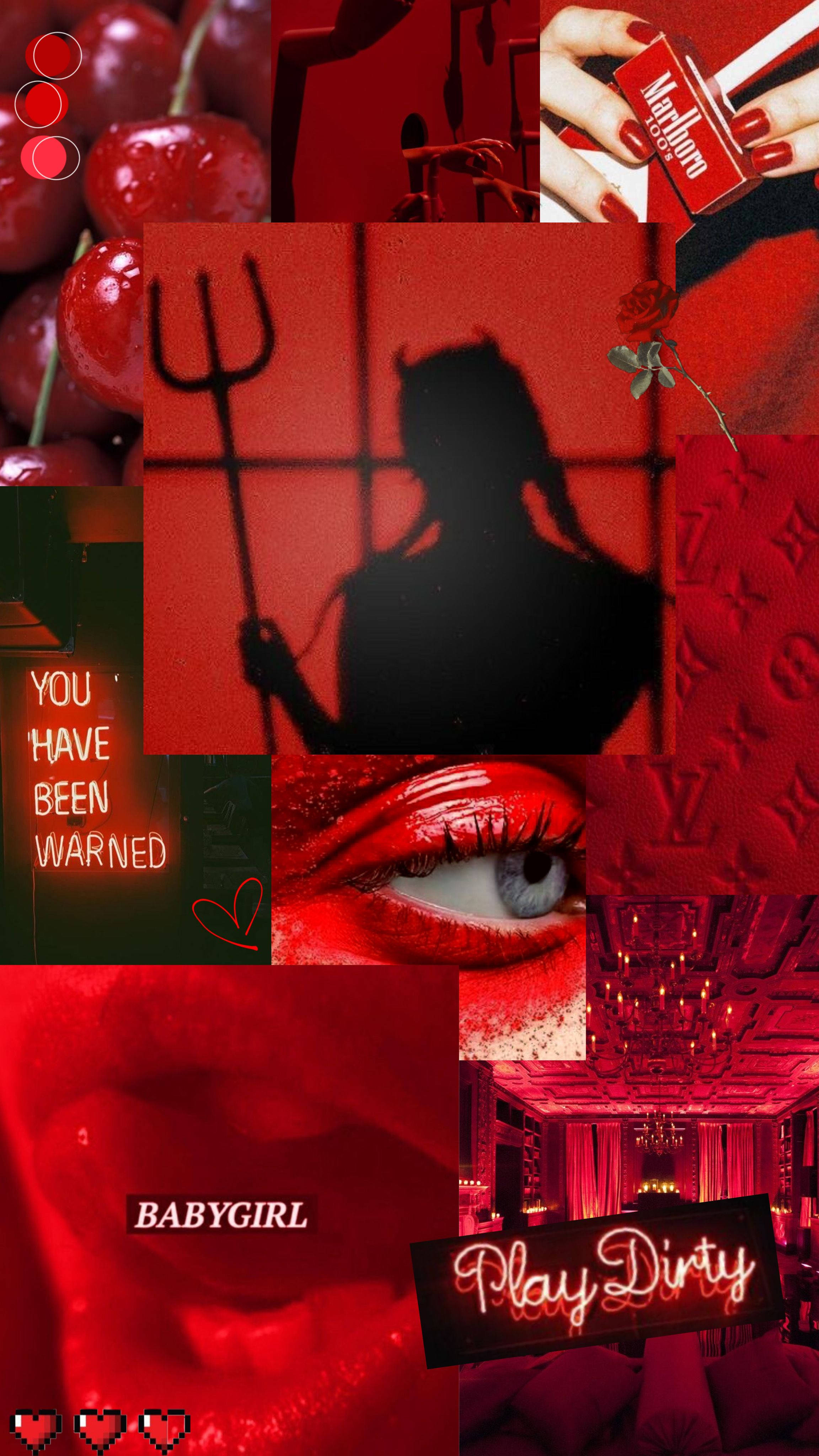 Baddie Collage Red Wallpapers - Wallpaper Cave