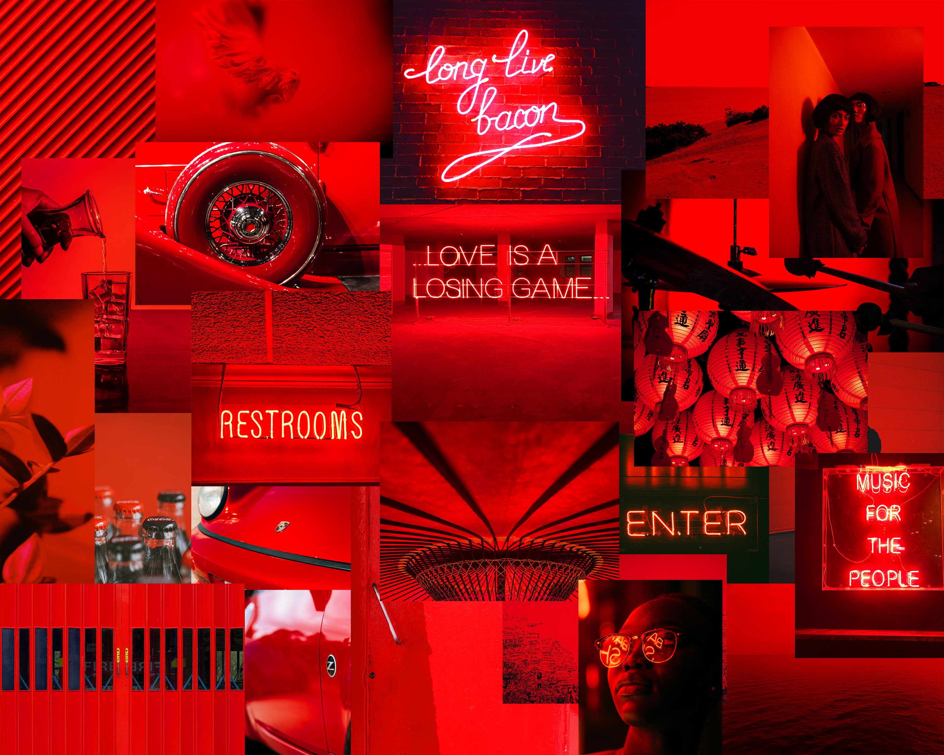 Baddie Collage Red Wallpapers - Wallpaper Cave